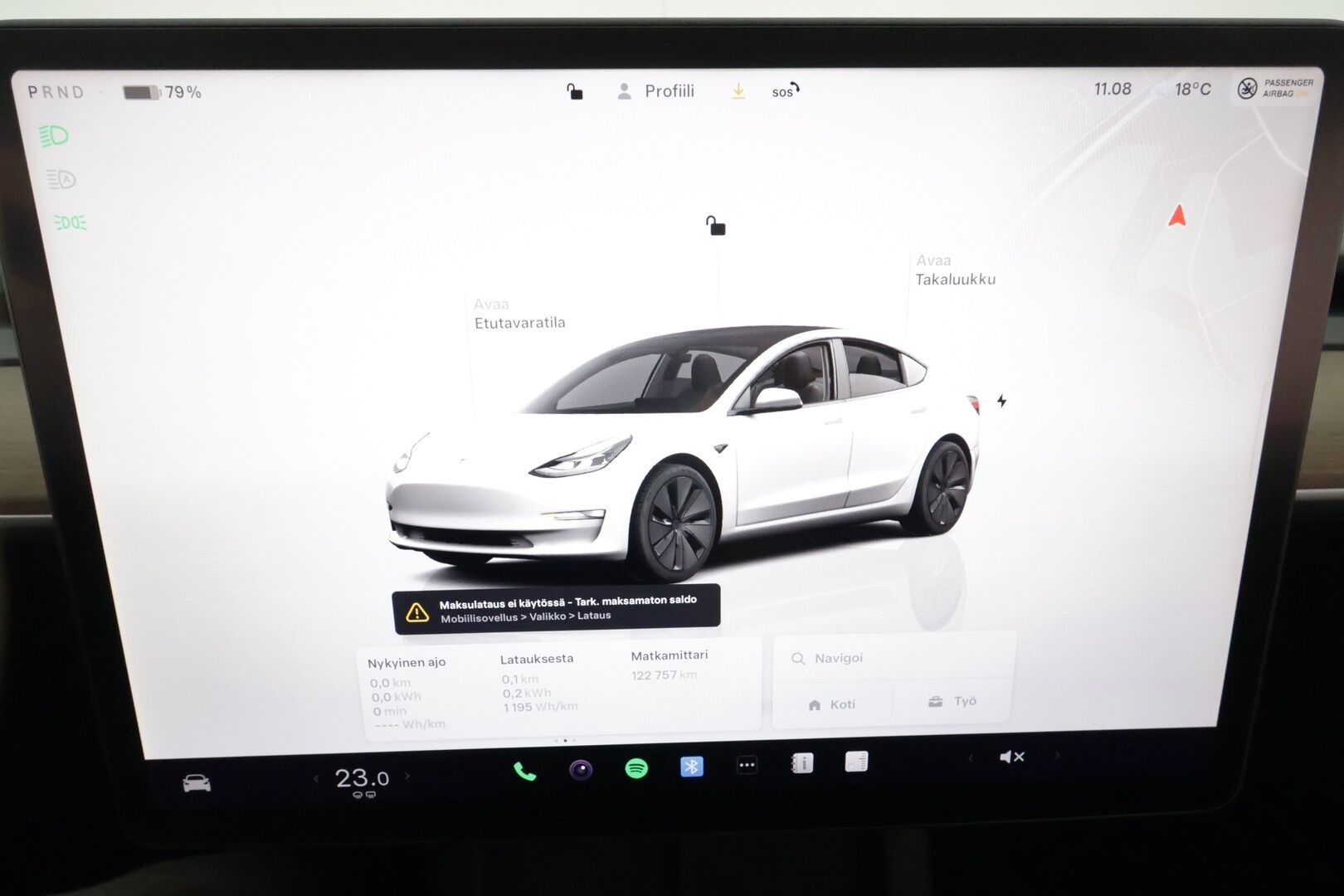 Tesla Model 3 2022 Long Range Dual Motor AWD **Lasikatto / Premium Audio / Lämpöpumppu / LED**