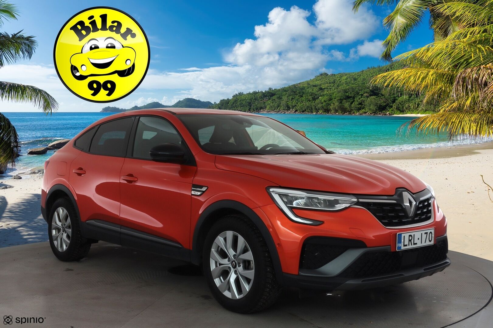 Renault Arkana 2023 E-TECH 145 Hybrid R.S. Line * Sisätilanlämmitin / ACC / LED / P.Kamera / Nahkaverhoilu / Kaistavahti / Navi * - Suomi-auto / Kahdet renkaat aluvanteilla