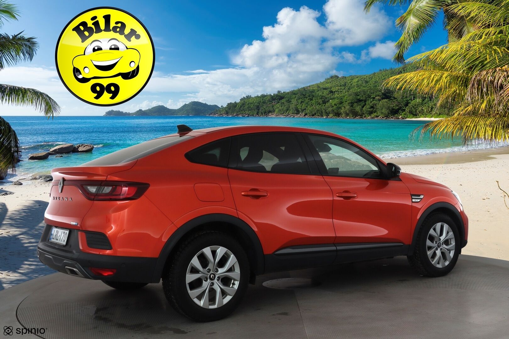 Renault Arkana 2023 E-TECH 145 Hybrid R.S. Line * Sisätilanlämmitin / ACC / LED / P.Kamera / Nahkaverhoilu / Kaistavahti / Navi * - Suomi-auto / Kahdet renkaat aluvanteilla