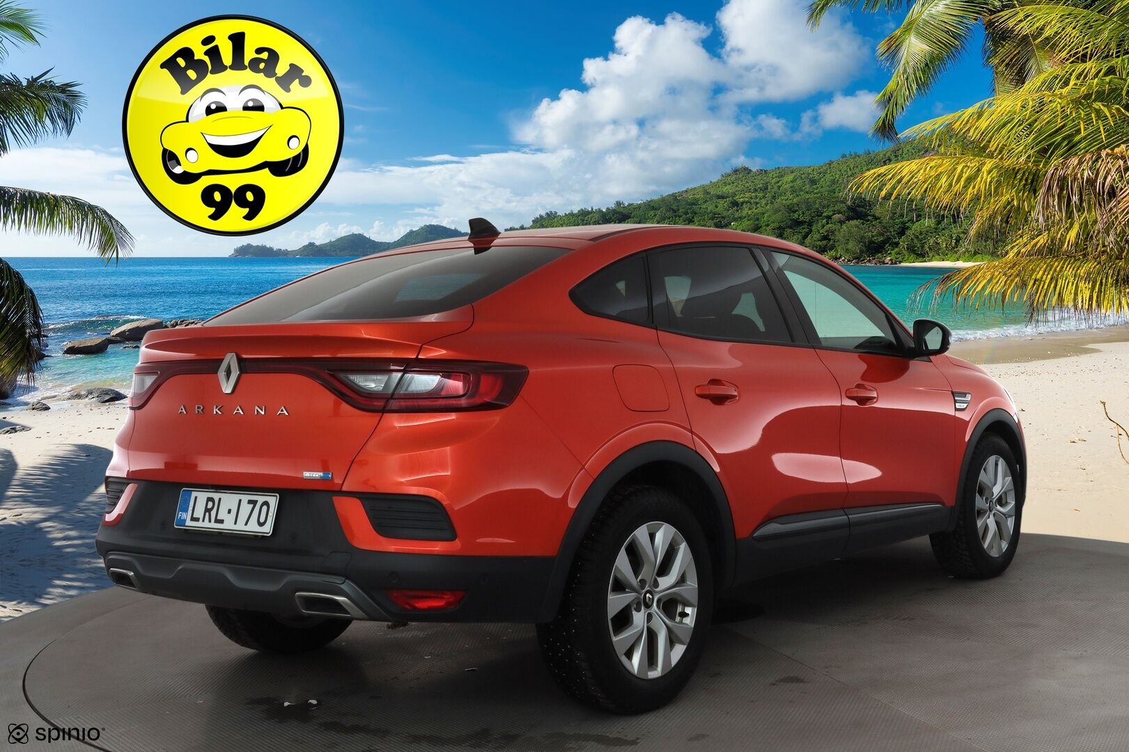 Renault Arkana 2023 E-TECH 145 Hybrid R.S. Line * Sisätilanlämmitin / ACC / LED / P.Kamera / Nahkaverhoilu / Kaistavahti / Navi * - Suomi-auto / Kahdet renkaat aluvanteilla