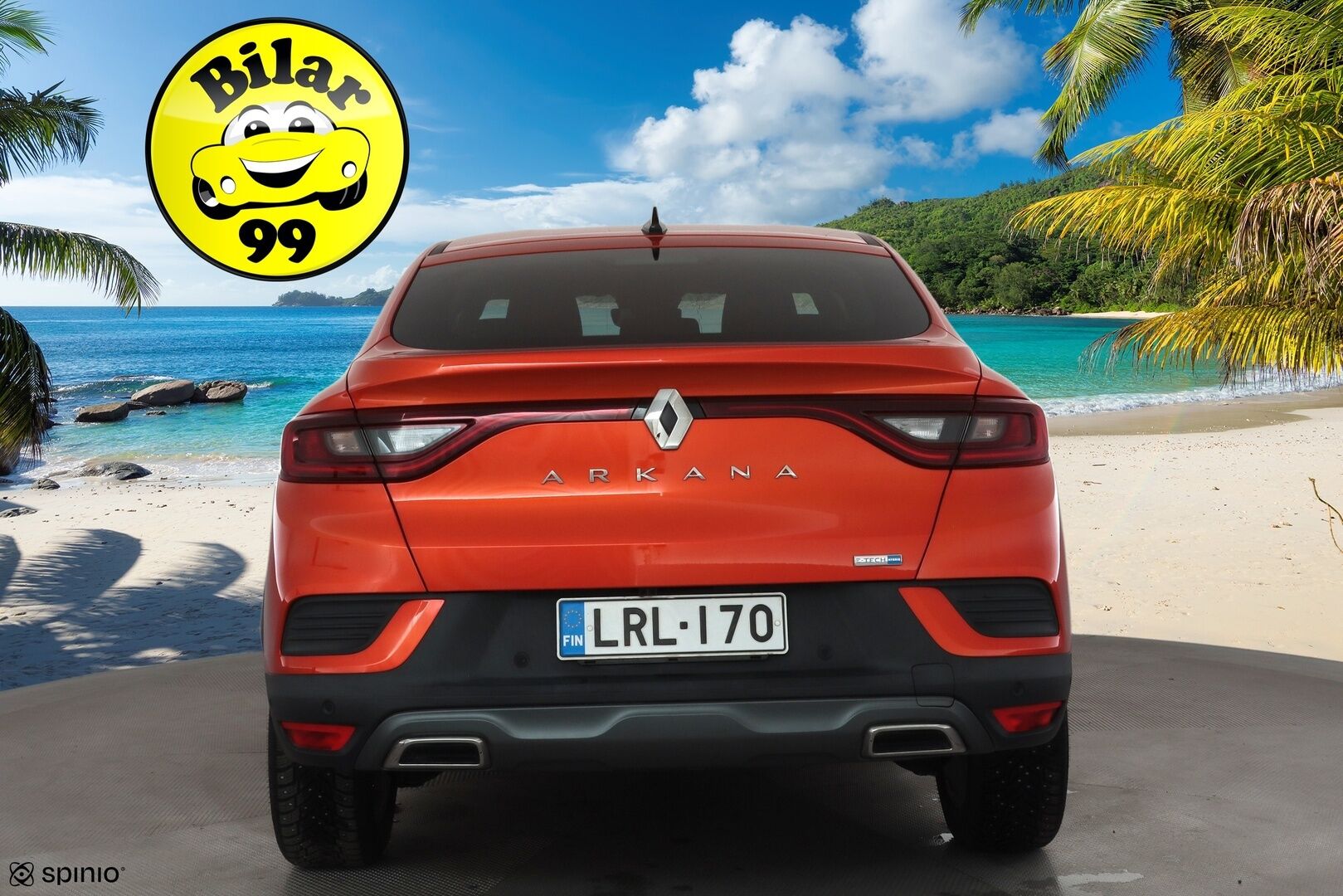Renault Arkana 2023 E-TECH 145 Hybrid R.S. Line * Sisätilanlämmitin / ACC / LED / P.Kamera / Nahkaverhoilu / Kaistavahti / Navi * - Suomi-auto / Kahdet renkaat aluvanteilla