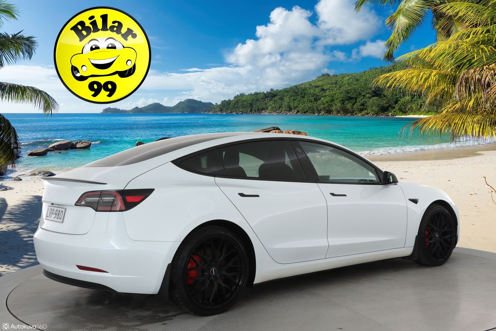 Tesla Model 3 2022 Performance **Lasikatto / Lämpöpumppu / Adapt.Vakkari / Matrix-LED / P.Kamera / Nahkaverhoilu / Kaistavahti / Navi** - 3,99 % KORKOTARJOUS TÄHÄN AUTOON - KeylessGO / 2x Renkaat