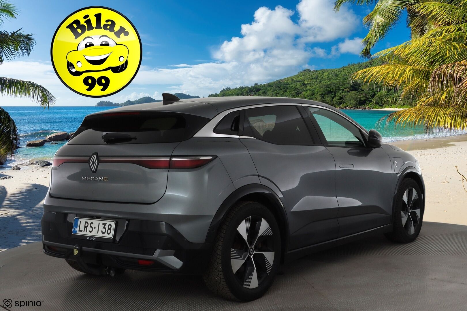 Renault Megane 2023 E-Tech electric 60kWh 220hv Techno * Koukku / ILP / ACC / LED / 360 / Navi / Kaistavahti * - 1-om Suomi-auto / 2x Latauskaapelit / Kahdet renkaat aluvanteilla