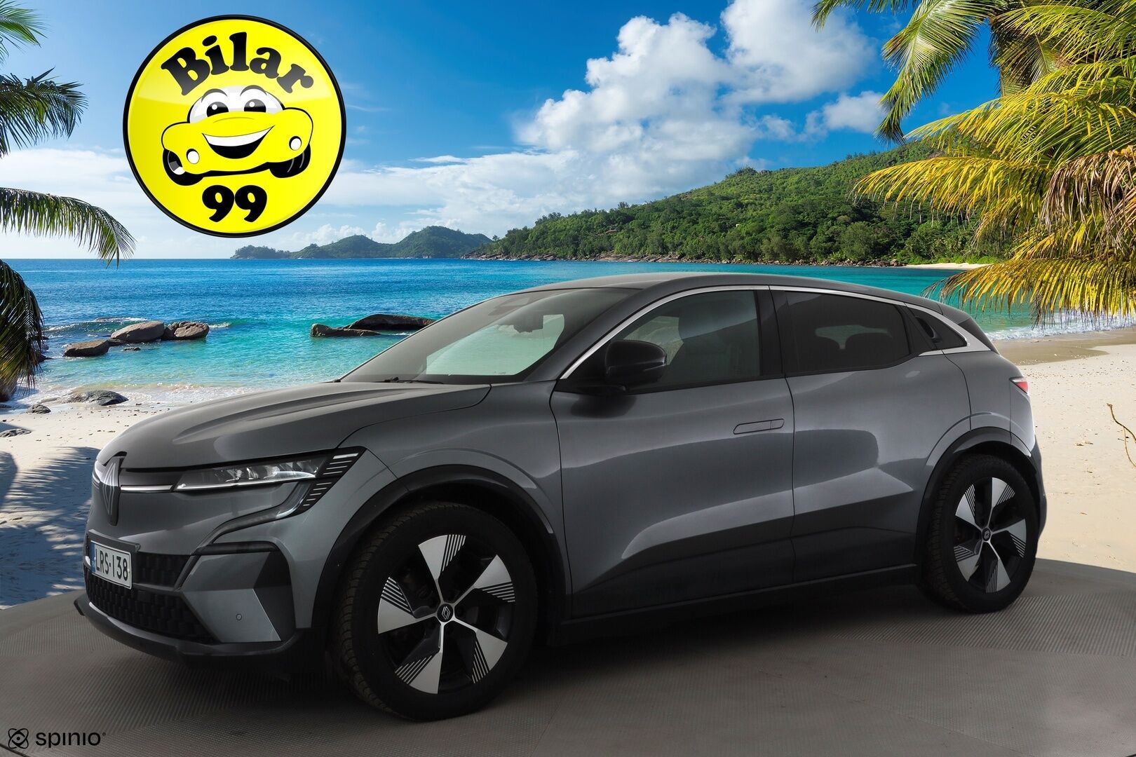 Renault Megane 2023 E-Tech electric 60kWh 220hv Techno * Koukku / ILP / ACC / LED / 360 / Navi / Kaistavahti * - 1-om Suomi-auto / 2x Latauskaapelit / Kahdet renkaat aluvanteilla