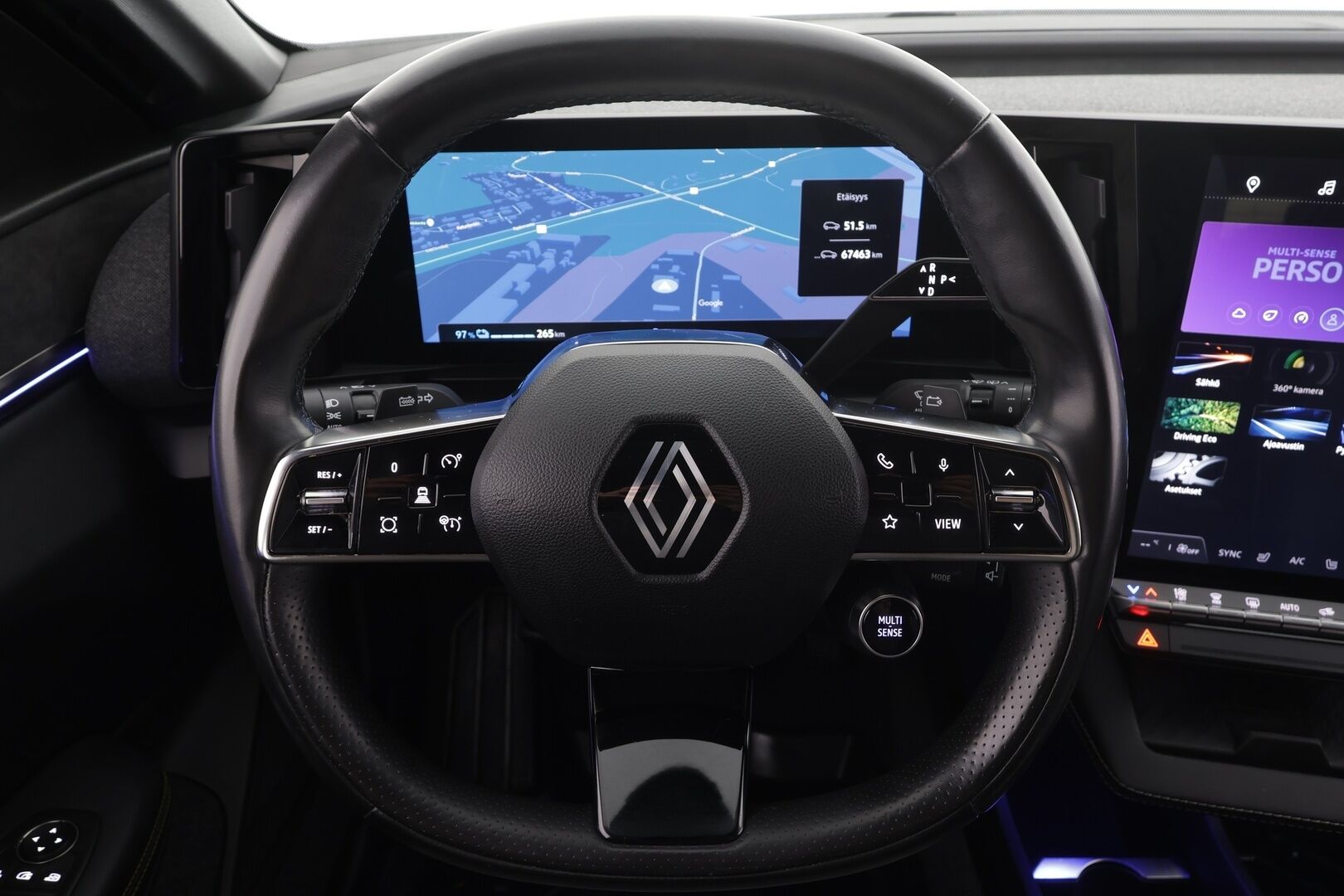 Renault Megane 2023 E-Tech electric 60kWh 220hv Techno * Koukku / ILP / ACC / LED / 360 / Navi / Kaistavahti * - 1-om Suomi-auto / 2x Latauskaapelit / Kahdet renkaat aluvanteilla