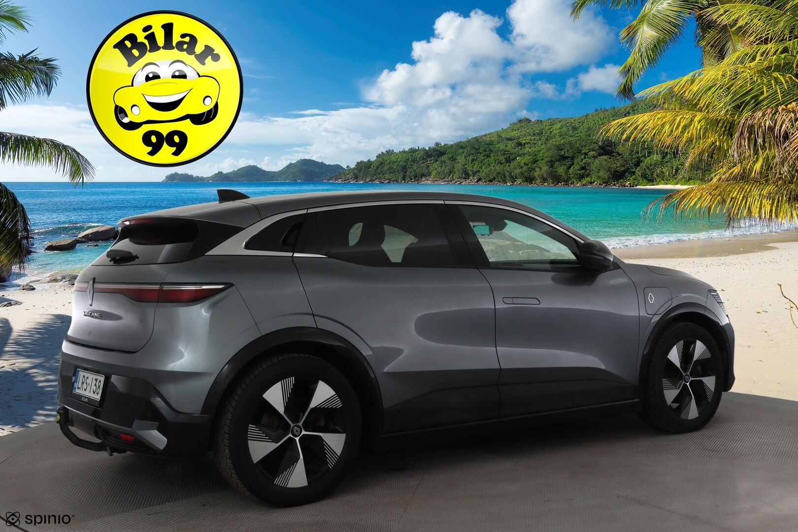 Renault Megane 2023 E-Tech electric 60kWh 220hv Techno * Koukku / ILP / ACC / LED / 360 / Navi / Kaistavahti * - 1-om Suomi-auto / 2x Latauskaapelit / Kahdet renkaat aluvanteilla