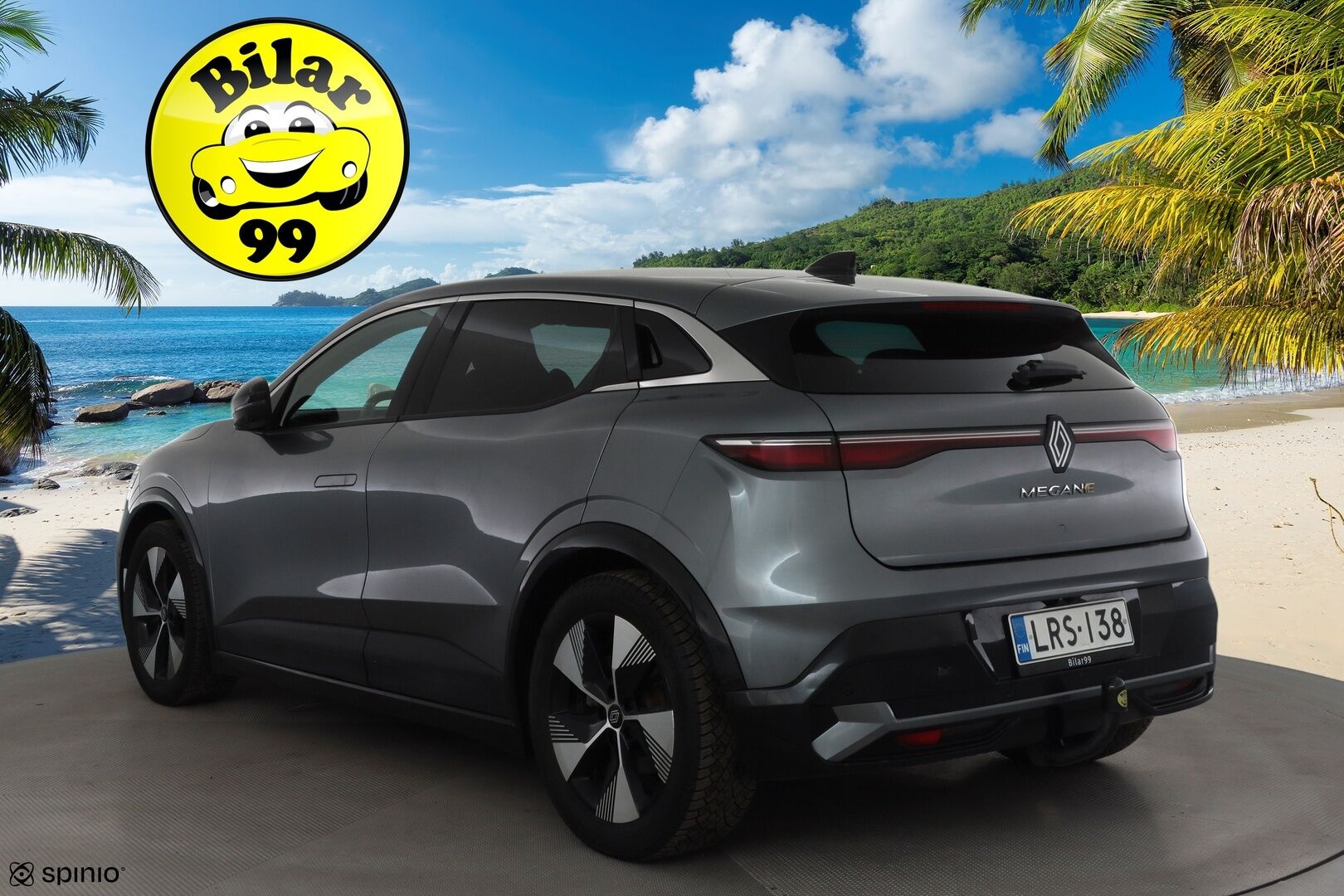 Renault Megane 2023 E-Tech electric 60kWh 220hv Techno * Koukku / ILP / ACC / LED / 360 / Navi / Kaistavahti * - 1-om Suomi-auto / 2x Latauskaapelit / Kahdet renkaat aluvanteilla