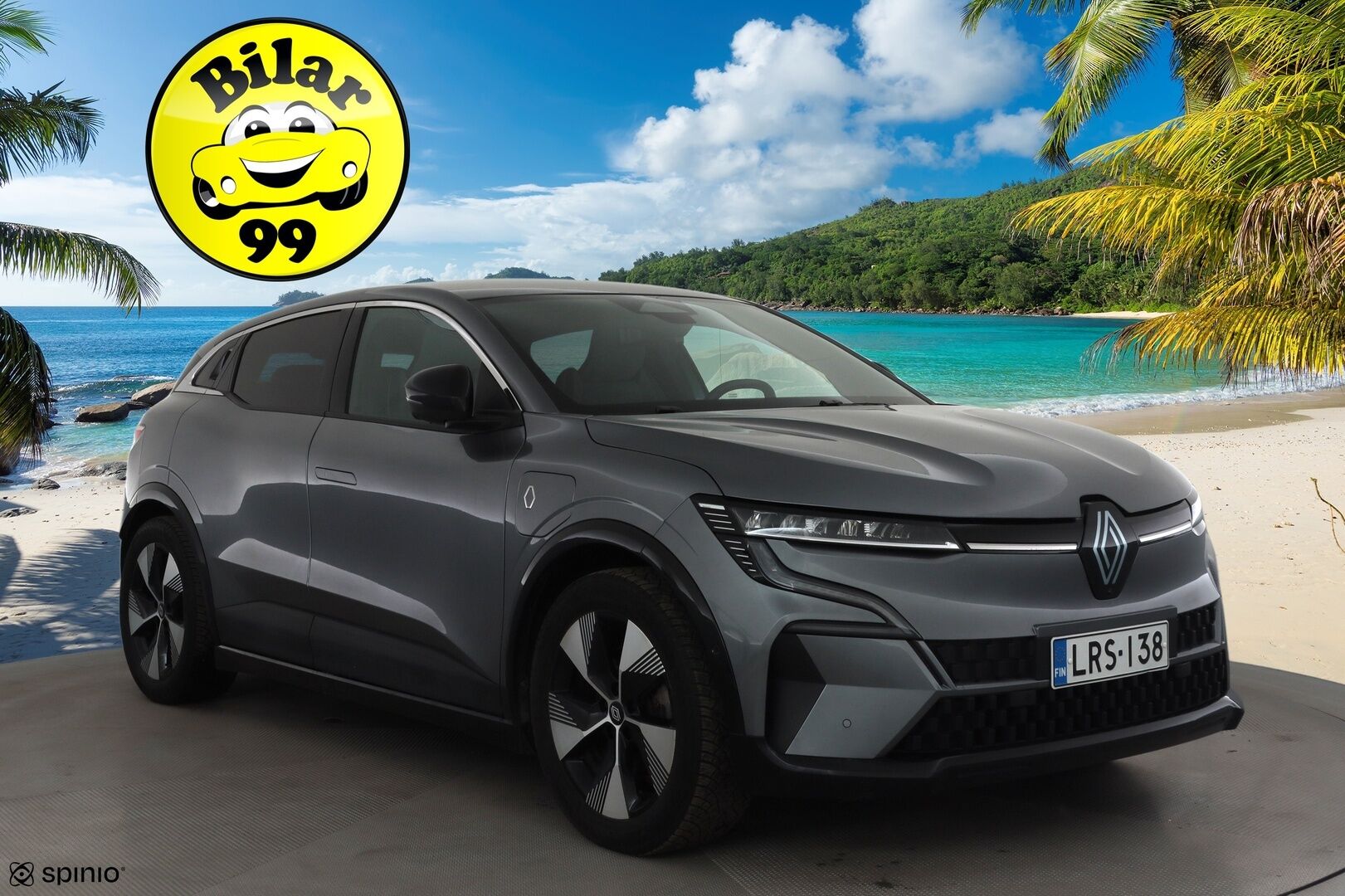 Renault Megane 2023 E-Tech electric 60kWh 220hv Techno * Koukku / ILP / ACC / LED / 360 / Navi / Kaistavahti * - 1-om Suomi-auto / 2x Latauskaapelit / Kahdet renkaat aluvanteilla