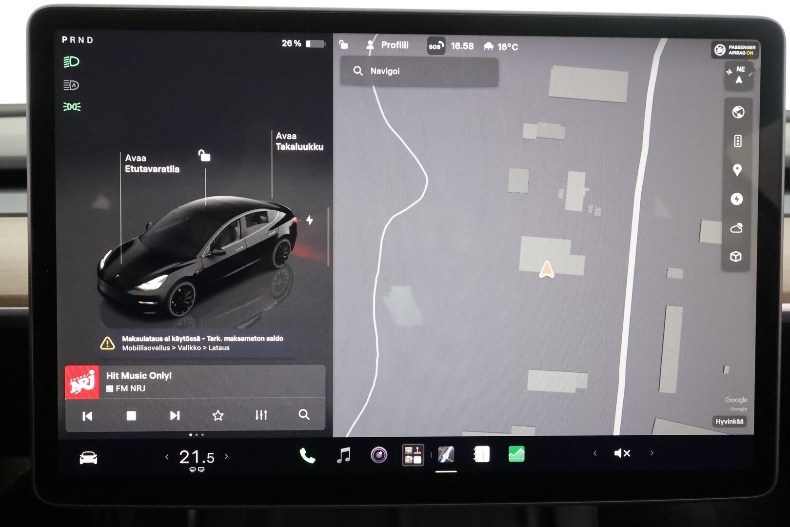 Tesla Model 3 2022 Performance - | ACC | ILP | Matrix-LED | Premium Audio | Ryzen | P.kamera ja tutkat | Muistipenkki | Lasikatto | Nahkasisusta | Autosteer | 2x renkaat aluin | 