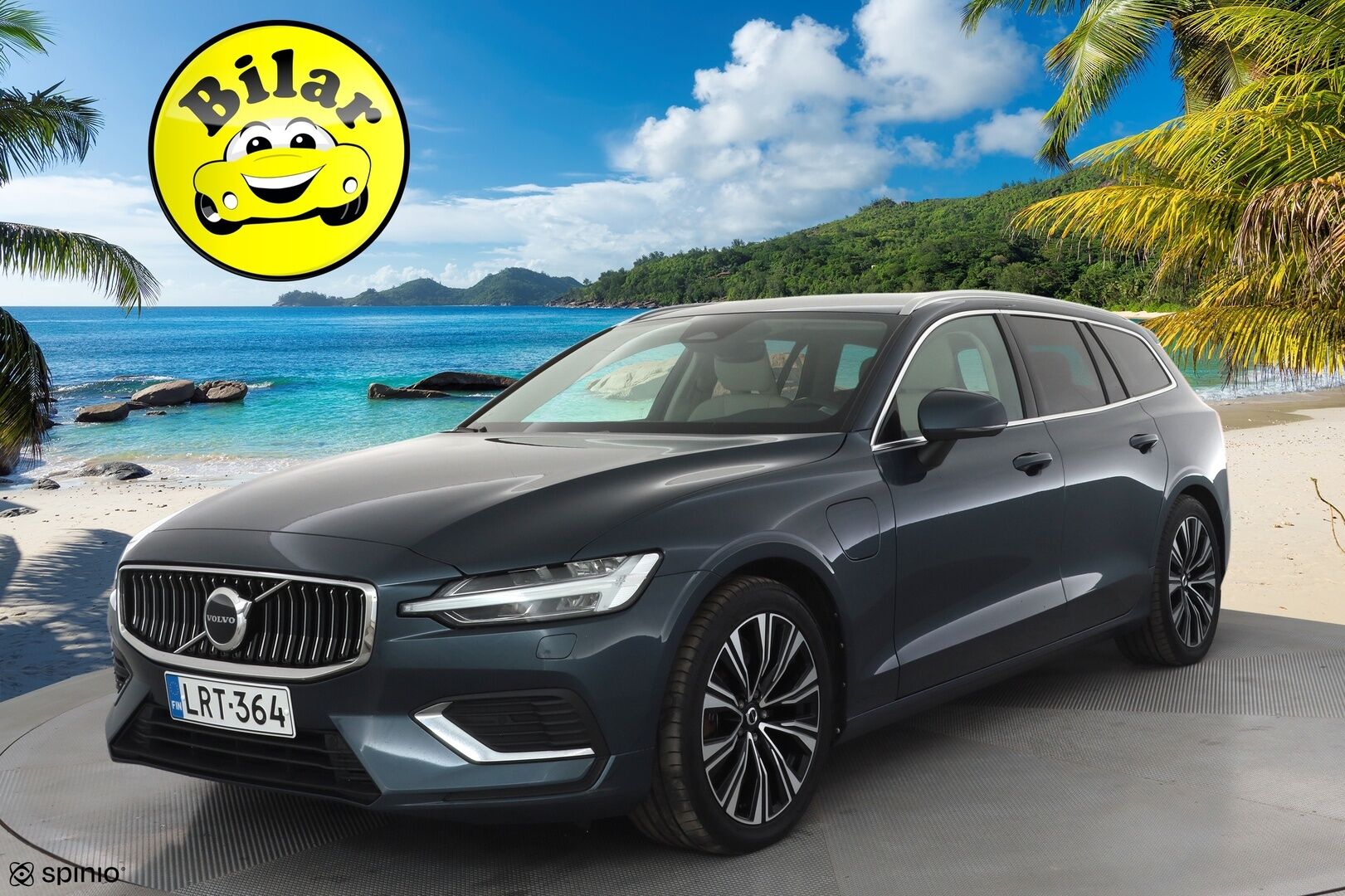 Volvo V60 2023 T6 AWD Long Range Plus Bright aut - | ACC | Koukku | H/K | Full-LED | Muistipenkit | P.Kamera | Keyless | Sporttinahat | Apple&Android | 1.Om suomi-auto | Vaalea nahkasisusta | Kahdet Renkaat |