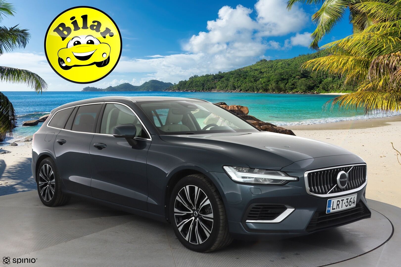 Volvo V60 2023 T6 AWD Long Range Plus Bright aut - | ACC | Koukku | H/K | Full-LED | Muistipenkit | P.Kamera | Keyless | Sporttinahat | Apple&Android | 1.Om suomi-auto | Vaalea nahkasisusta | Kahdet Renkaat |