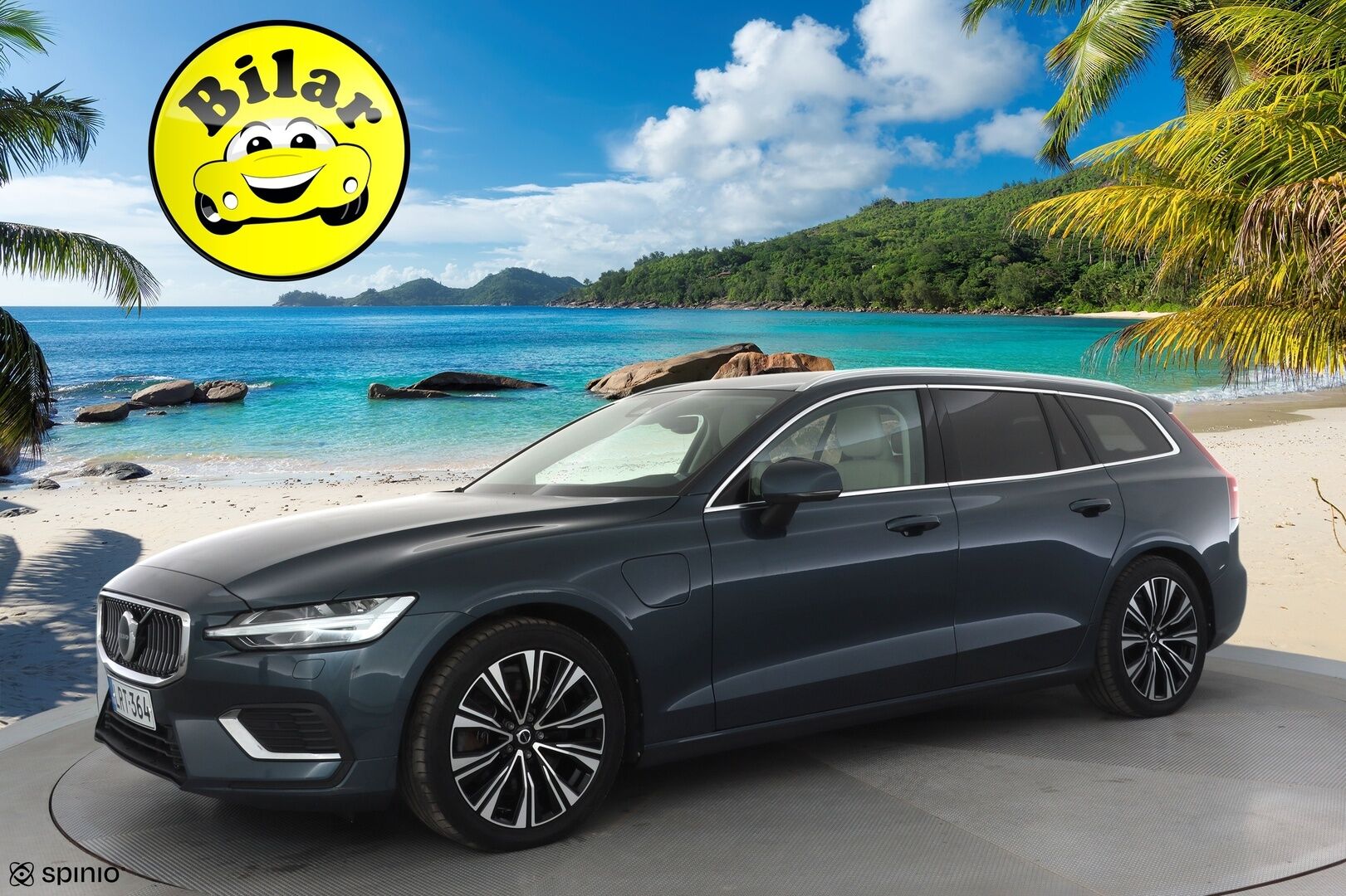 Volvo V60 2023 T6 AWD Long Range Plus Bright aut - | ACC | Koukku | H/K | Full-LED | Muistipenkit | P.Kamera | Keyless | Sporttinahat | Apple&Android | 1.Om suomi-auto | Vaalea nahkasisusta | Kahdet Renkaat |