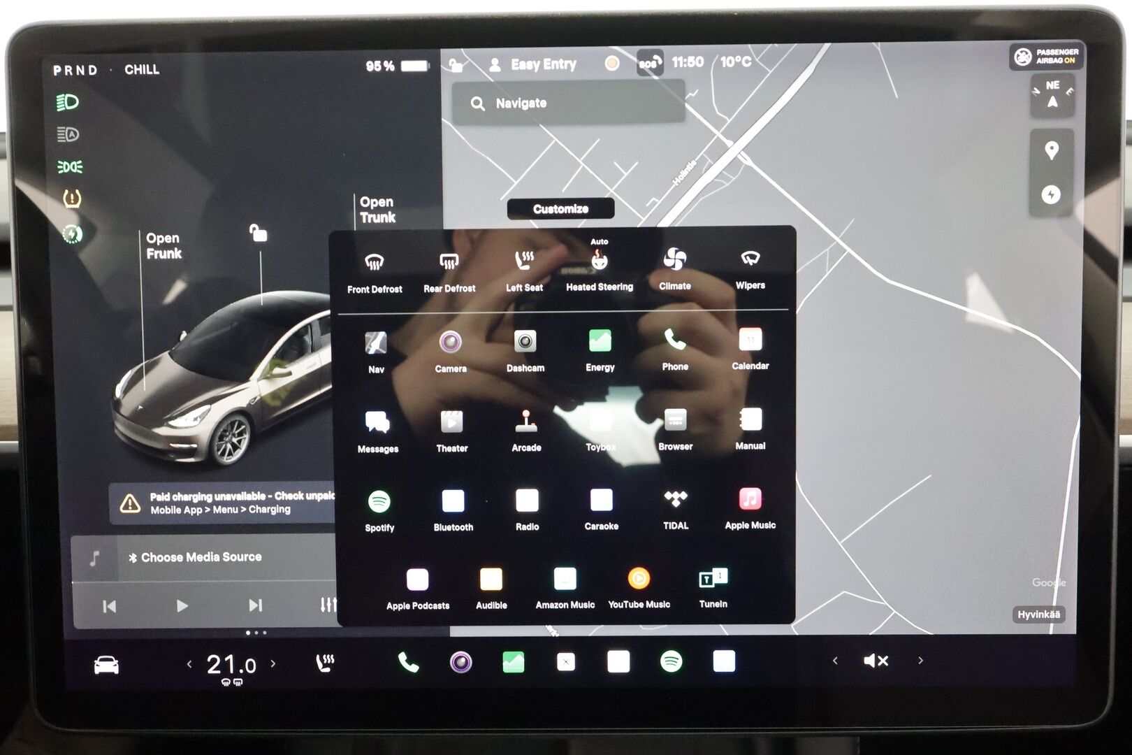 Tesla Model 3 2021 Standard Range Plus * Lasikatto / P.kamera / Matrix LED / ILP / Nahat / Navi / Keyless / Sähköluukku * - Akku kuntotarkastettu SoH 93,9% 