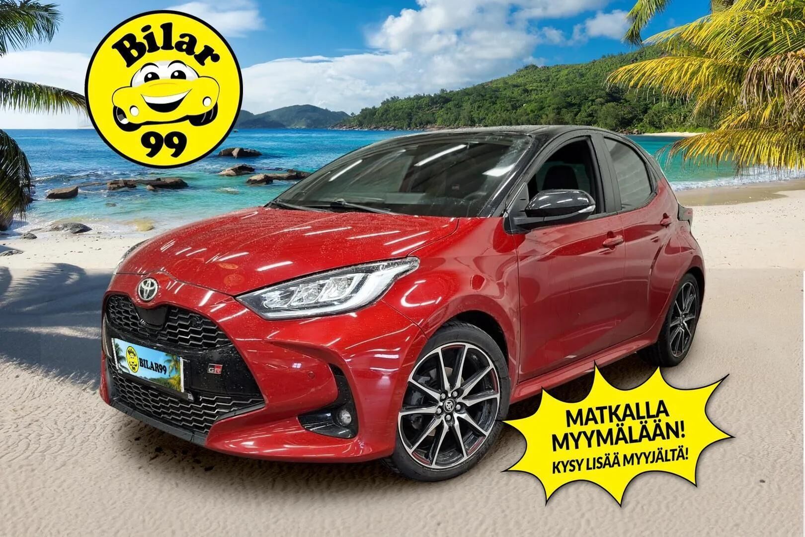 Toyota Yaris 2023 1,5 Hybrid GR Sport - | ACC | HUD | BLIS | Navi | LED-ajovalot | JBL Premium Audio | Kaistavahti | P.kamera + tutkat | Lämmitettävä ohjauspyörä | Lohko- ja sisätilanlämmitin | Suomi-auto | Juuri huollettu kattavasti! | 