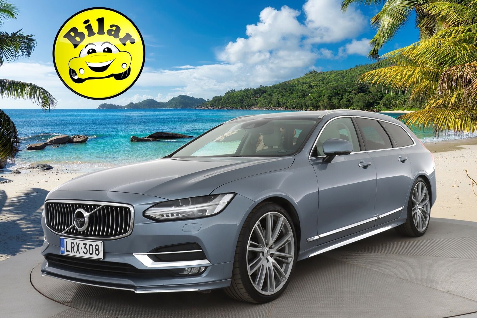 Volvo V90 2017 D5 AWD Inscription aut - | Webasto | ACC | HUD | 360-kamera | Nahkasisusta | Koukku | High Performance Audio | EI ADBLUETA! | Hihna vaihdettu 2025 | 2x renkaat ja vanteet 