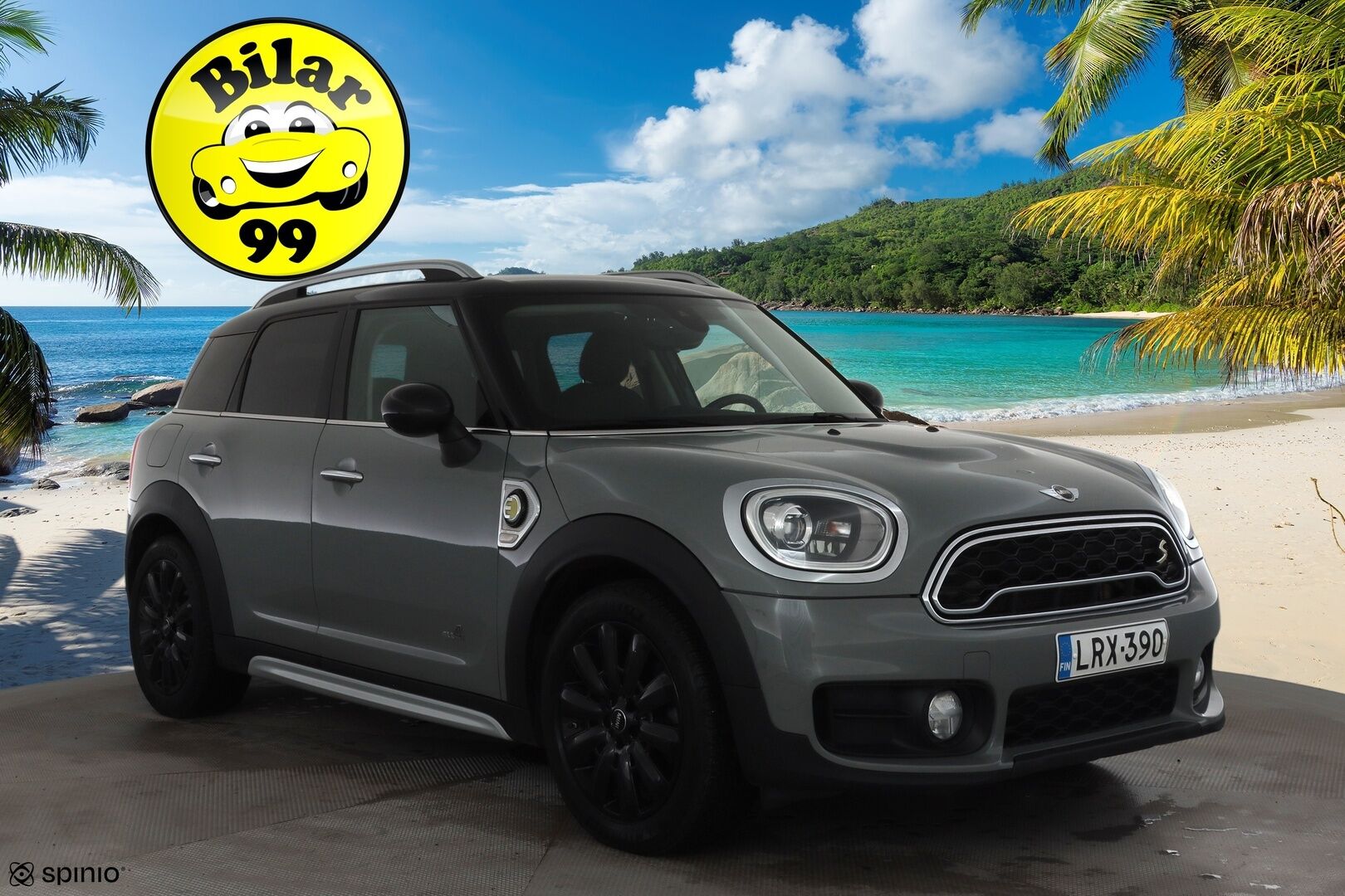 Mini Countryman 2018 Cooper S E ALL4 * LED / P.tutka / Navi / Vakkari / Bluetooth * - Kahdet renkaat aluvanteilla 