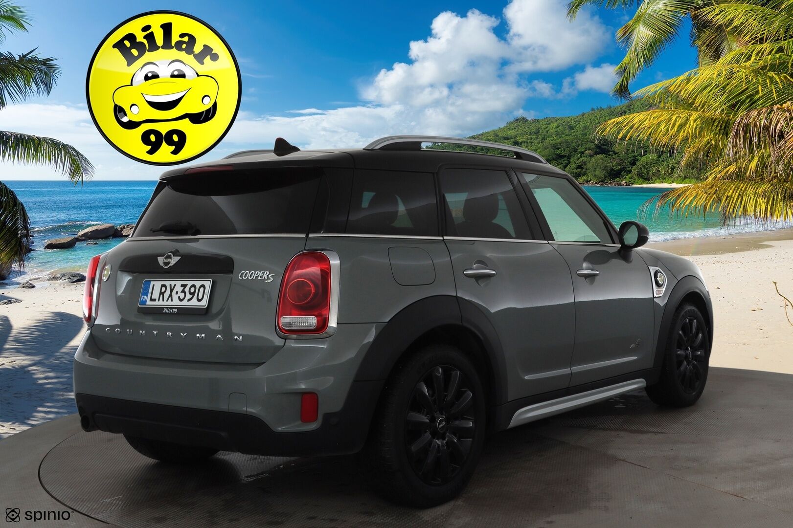 Mini Countryman 2018 Cooper S E ALL4 * LED / P.tutka / Navi / Vakkari / Bluetooth * - Kahdet renkaat aluvanteilla 