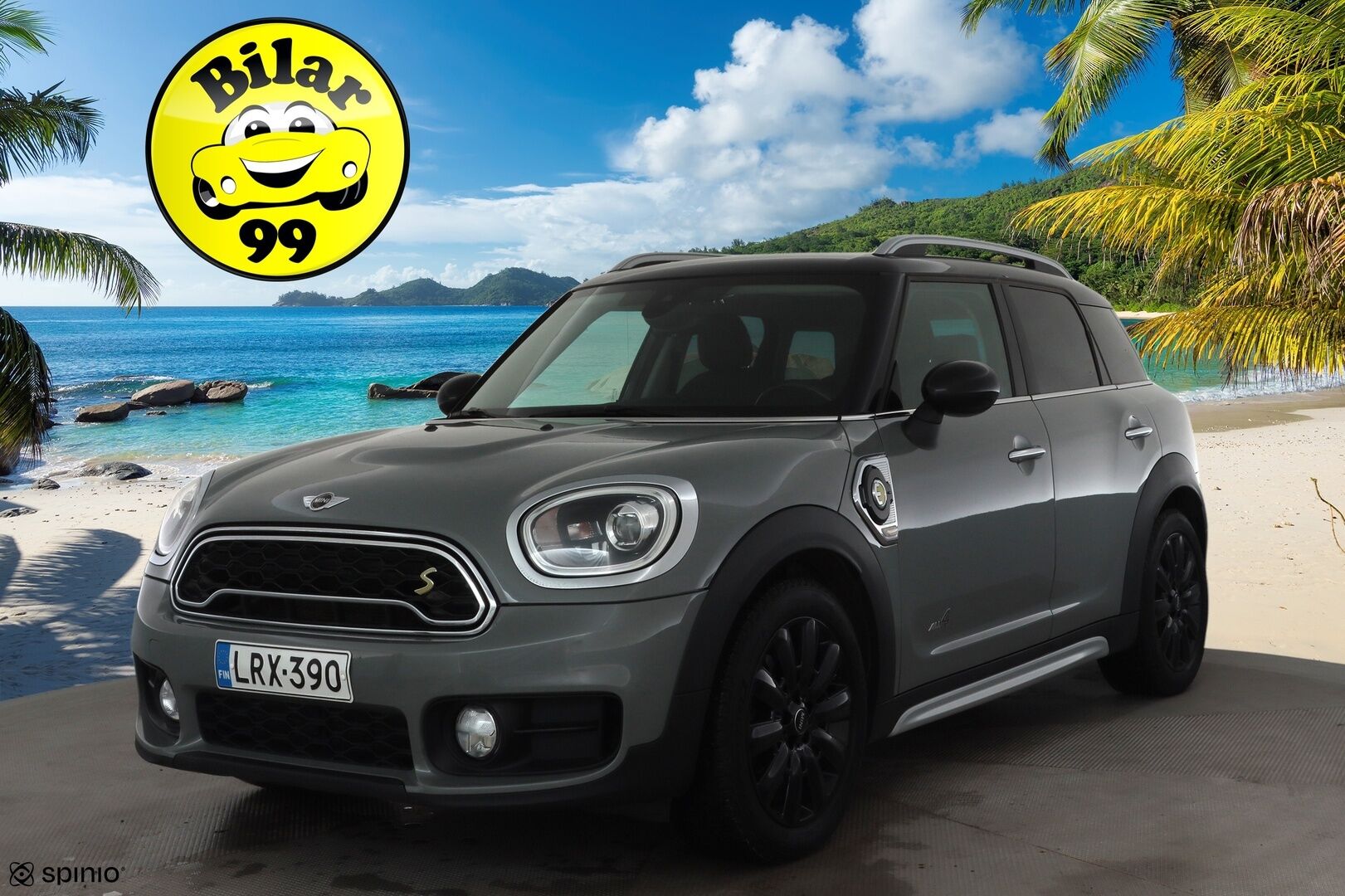 Mini Countryman 2018 Cooper S E ALL4 * LED / P.tutka / Navi / Vakkari / Bluetooth * - Kahdet renkaat aluvanteilla 