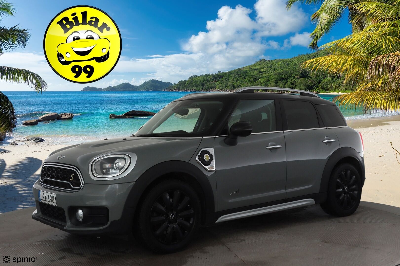 Mini Countryman 2018 Cooper S E ALL4 * LED / P.tutka / Navi / Vakkari / Bluetooth * - Kahdet renkaat aluvanteilla 