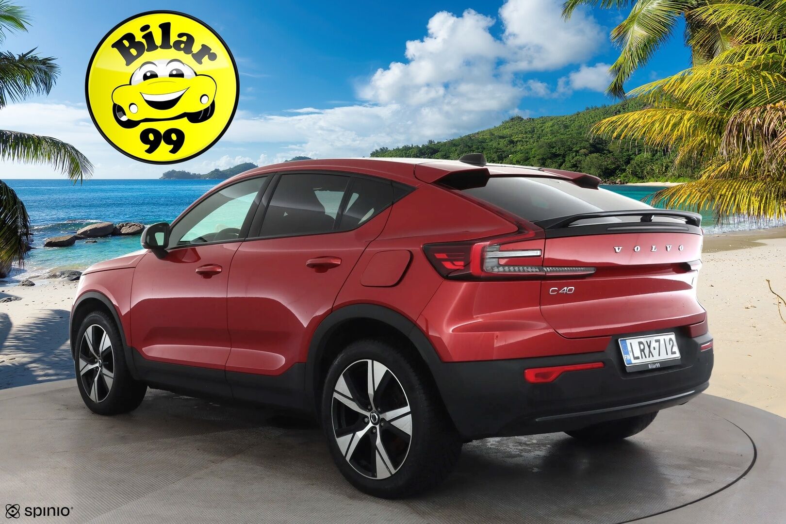 Volvo C40 2023 Recharge Twin Plus aut * Pilot assist / ILP / Koukku / Lasikatto / Muistipenkki / P.kamera / High performance audio * - 1.Om Suomi-auto / Akku kuntotarkastettu SoH 92% / Kahdet Renkaat 