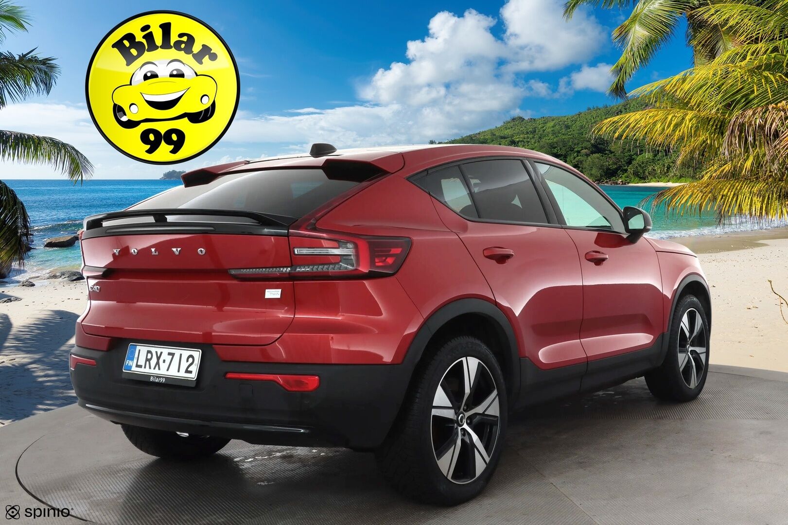 Volvo C40 2023 Recharge Twin Plus aut * Pilot assist / ILP / Koukku / Lasikatto / Muistipenkki / P.kamera / High performance audio * - 1.Om Suomi-auto / Akku kuntotarkastettu SoH 92% / Kahdet Renkaat 