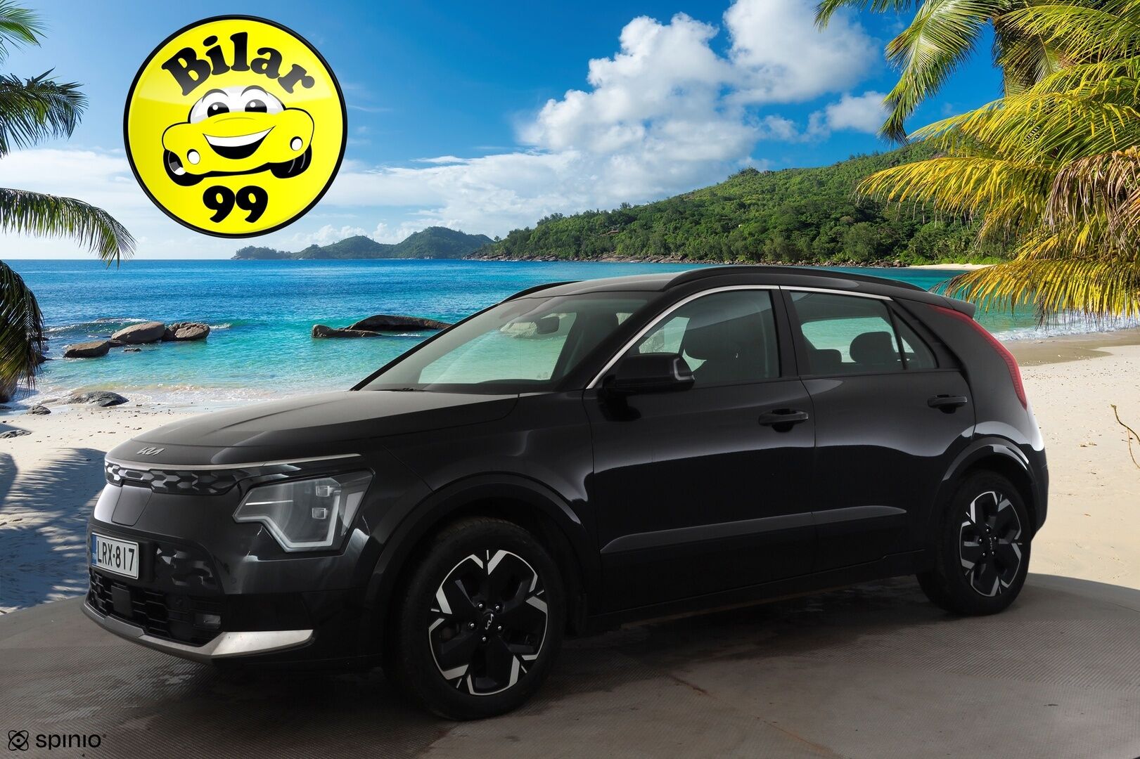 Kia Niro 2023 NIRO EX 64kWh 150 kW * Suomi-auto / ACC / P.kamera / ILP / LED / Navi / KeylessGo / Puolinahat * - Kahdet renkaat aluvanteilla / Merkkihuollettu - HULLUT BLACKWEEK JATKOT - KORKOTARJOUS 2,49%