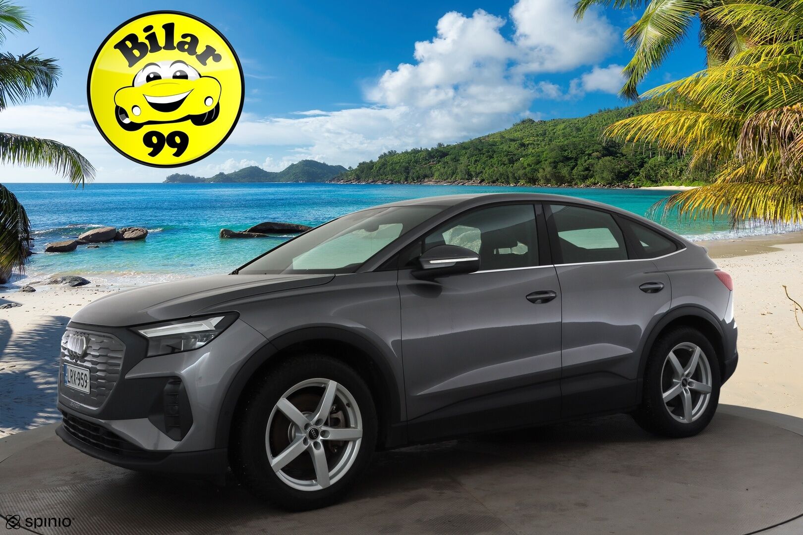 Audi Q4 e-tron 2023 40 e-tron Sportback * Lämpöpumppu / Sonos Audio / Peruutuskamera / Adapt.Vakkari / Navi / LED - 1-om Suomi-auto / Akku kuntotarkastettu / 2x Latauskaapelit / Kahdet renkaat