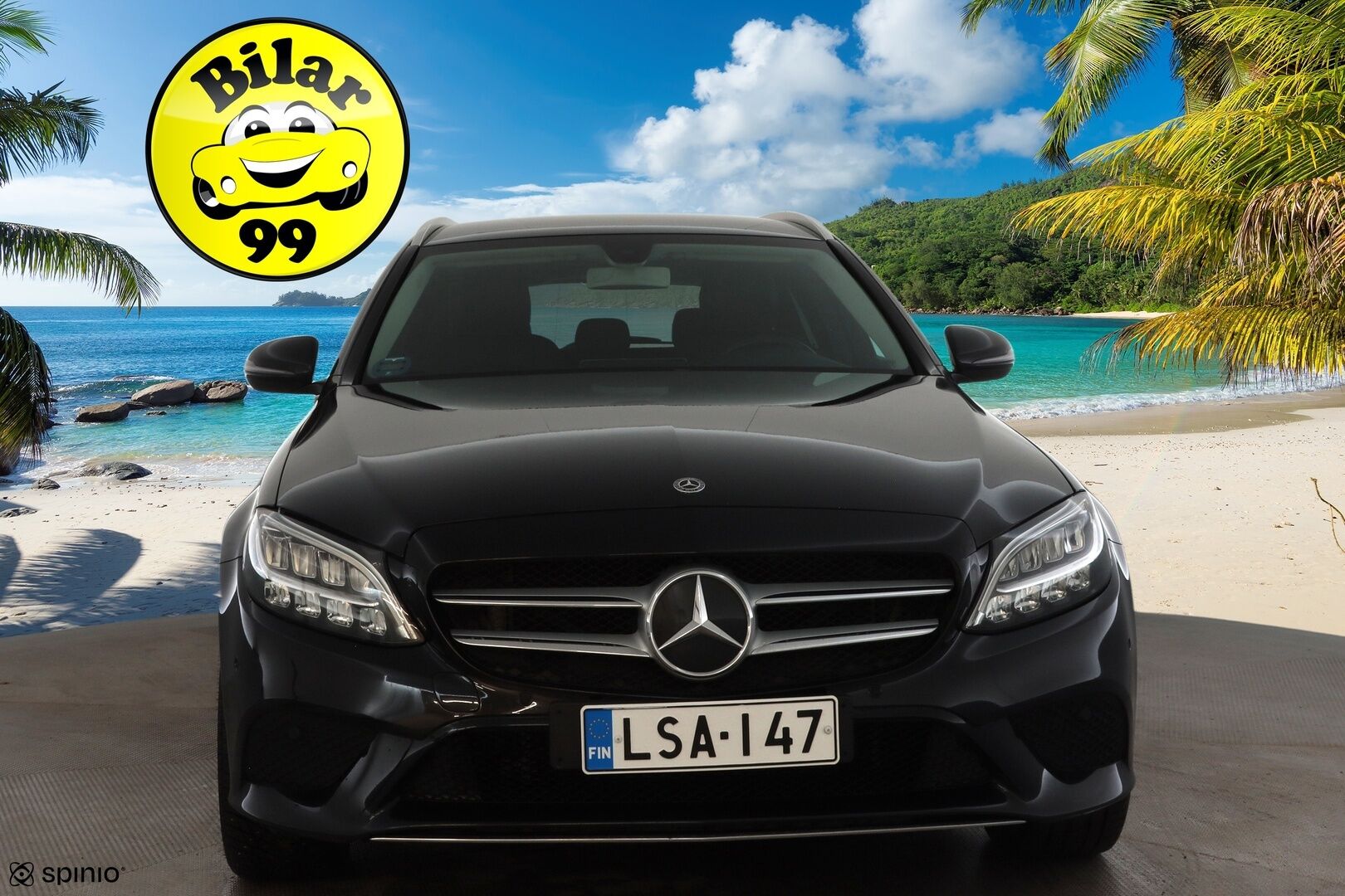 MERCEDES-BENZ C 2020 300 e T A Business Avantgarde Edition EQ Power * Vakkari / P.kamera / LED / Navi / Koukku / Sähköluukku * - Kahdet renkaat aluvanteilla / Merkkihuollettu