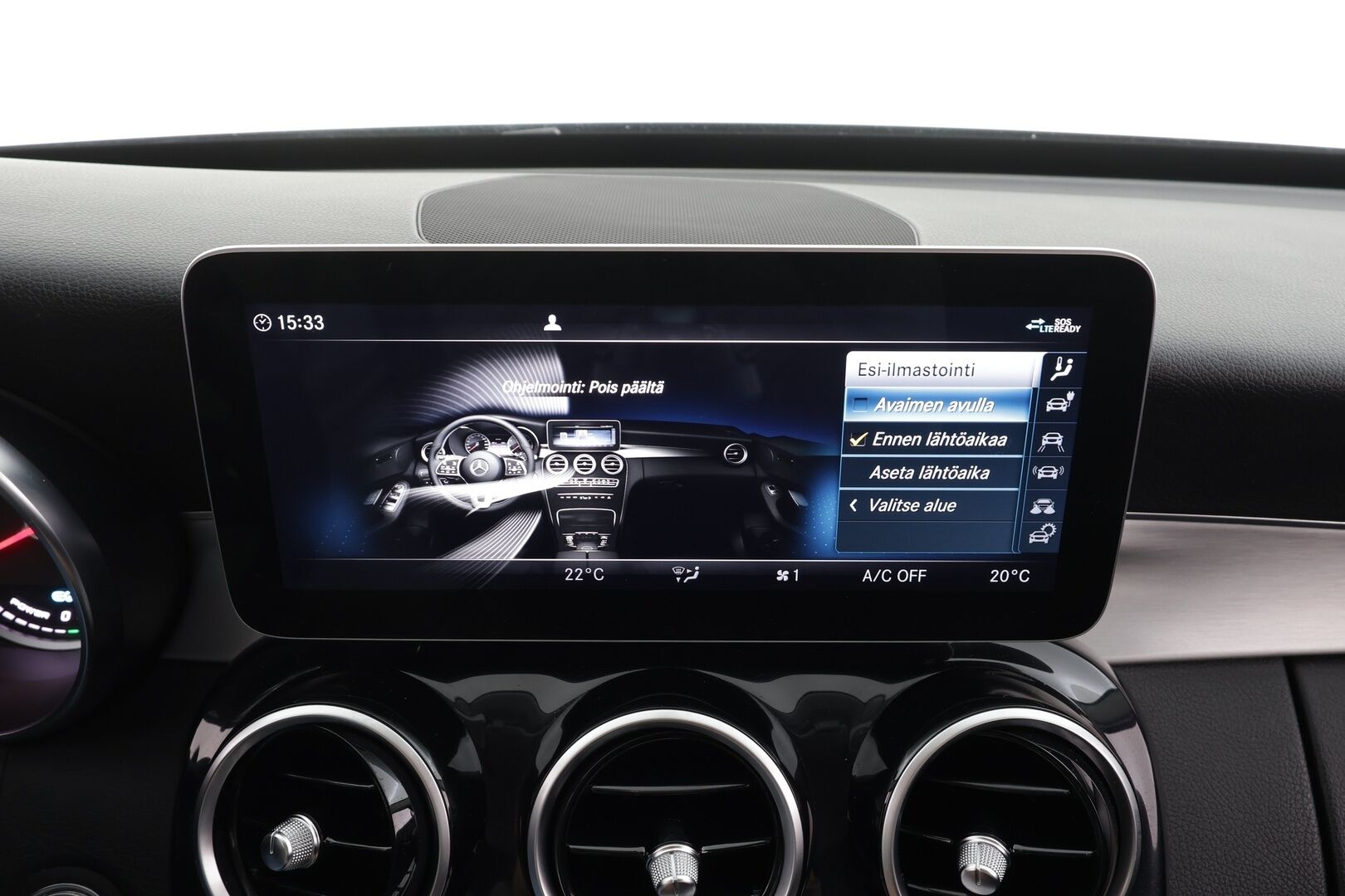 MERCEDES-BENZ C 2020 300 e T A Business Avantgarde Edition EQ Power * Vakkari / P.kamera / LED / Navi / Koukku / Sähköluukku * - Kahdet renkaat aluvanteilla / Merkkihuollettu