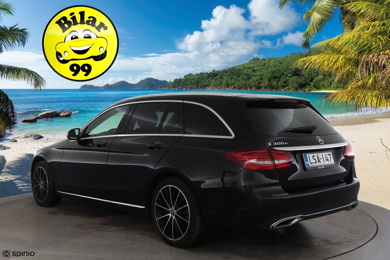 MERCEDES-BENZ C 2020 300 e T A Business Avantgarde Edition EQ Power * Vakkari / P.kamera / LED / Navi / Koukku / Sähköluukku * - Kahdet renkaat aluvanteilla / Merkkihuollettu - HULLUT BLACKWEEK JATKOT - KORKOTARJOUS 2,49%