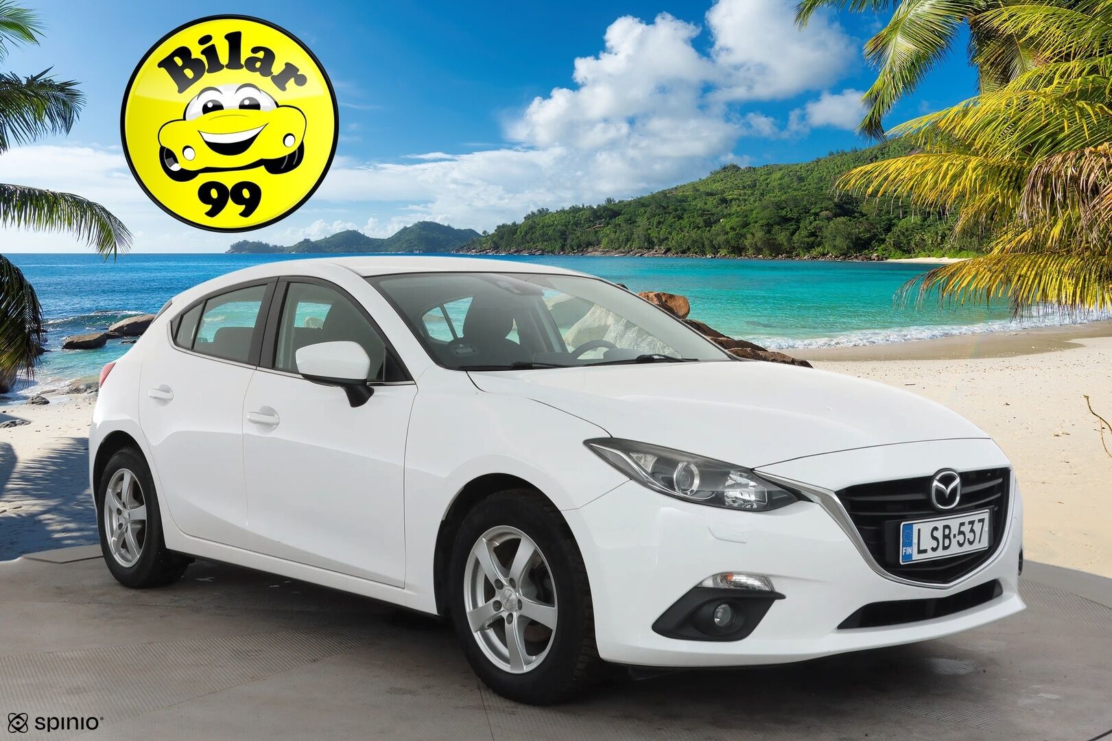Mazda 3 2015 5HB 1,5 (100) SKYACTIV-G Premium 6MT 5ov DF5 * Vakkari / Bluetooth / Lohko / Autom ilmastointi / Sumuvalot * - Suomi-auto / Kahdet Renkaat