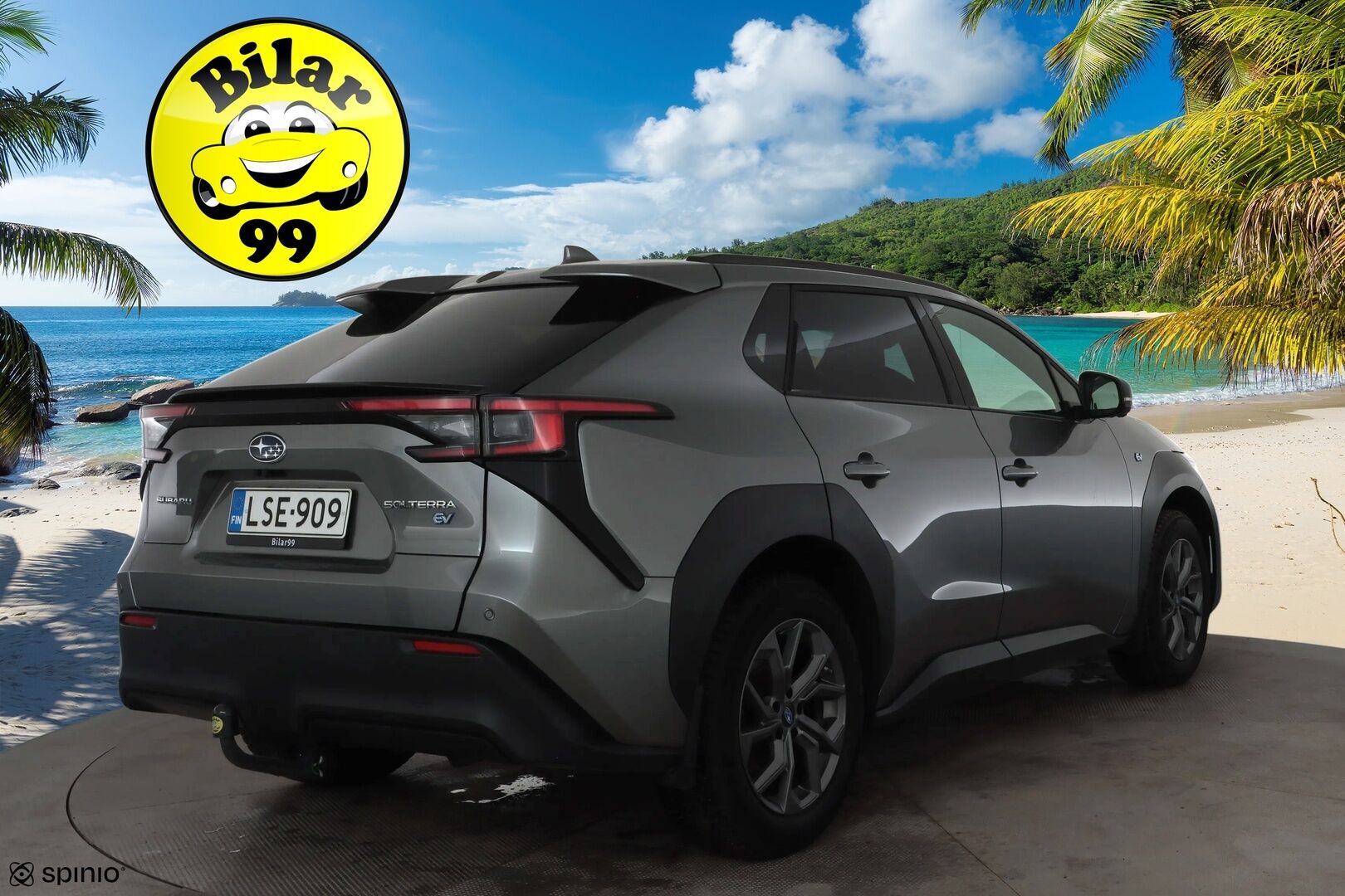 Subaru Solterra 2023 Limited * ACC / LED / 360 / Sähköpenkki / Navi / Kaistavahti / Koukku / Keyless * - 1-om Suomi-auto / Akku kuntotarkastettu SoH 95,9% / Merkkihuollot / Kahdet renkaat aluvanteilla