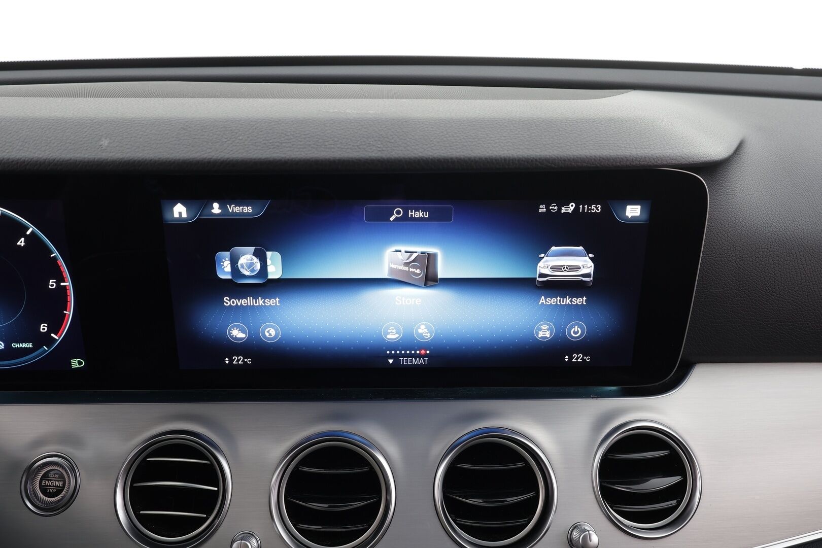 Mercedes-Benz E 2023 220 d Edition 4MATIC T A * Vakkari / 360° / Muistipenkit / Puolinahat / Widescreen / Navi / Multibeam * - 1.Om Suomi-auto / Kahdet renkaat aluvanteilla - Osta nyt, maksa vasta ensi vuonna