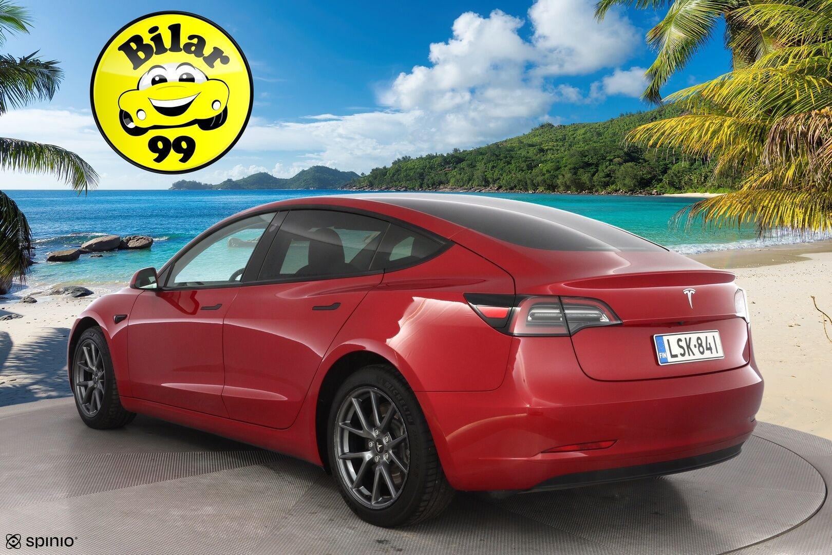 Tesla Model 3 2022 Standard Range Plus * AMD Ryzen / Lämpöpumppu / ACC / Matrix-Led / Kamera * - Kahdet vanteet / Erikoisväri / Molemmat laturit / Puhdas CarVertical