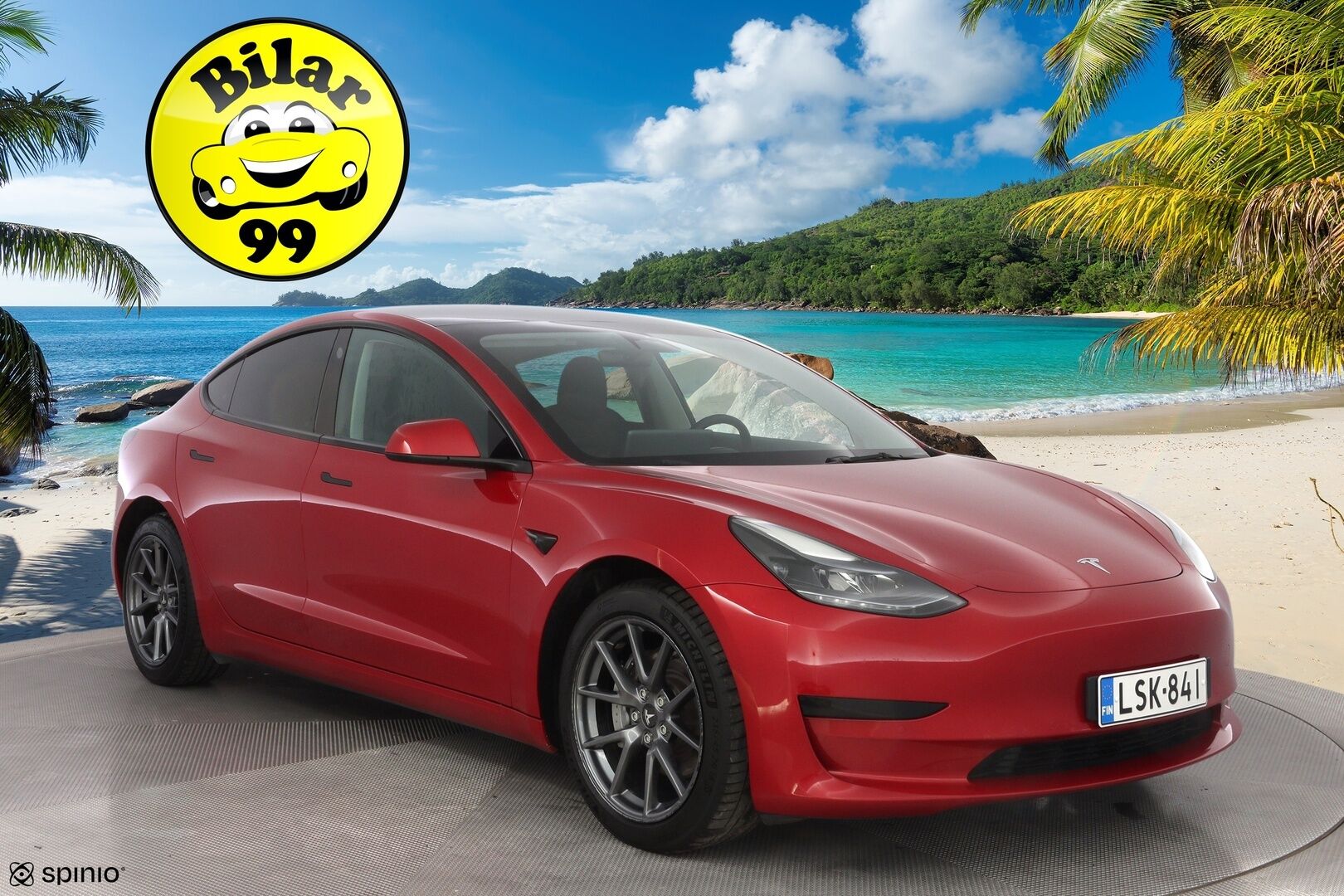 Tesla Model 3 2022 Standard Range Plus * AMD Ryzen / Lämpöpumppu / ACC / Matrix-Led / Kamera * - Kahdet vanteet / Erikoisväri / Molemmat laturit / Puhdas CarVertical