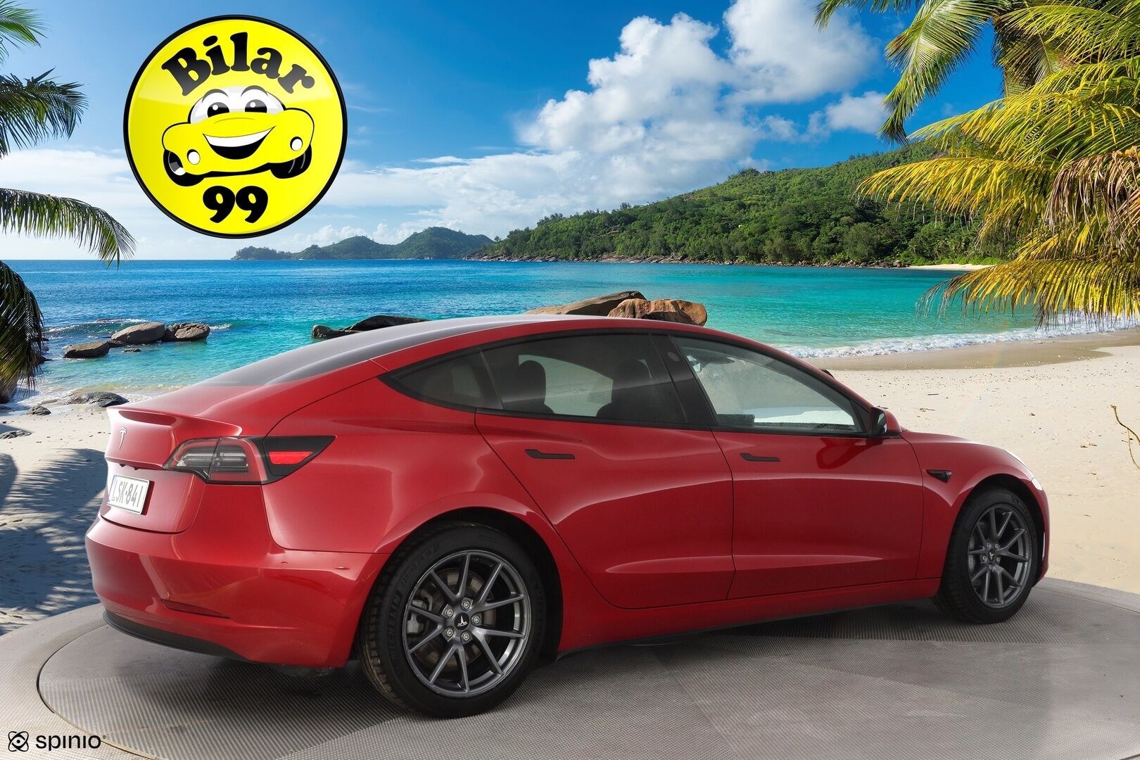 Tesla Model 3 2022 Standard Range Plus * AMD Ryzen / Lämpöpumppu / ACC / Matrix-Led / Kamera * - Kahdet vanteet / Erikoisväri / Molemmat laturit / Puhdas CarVertical