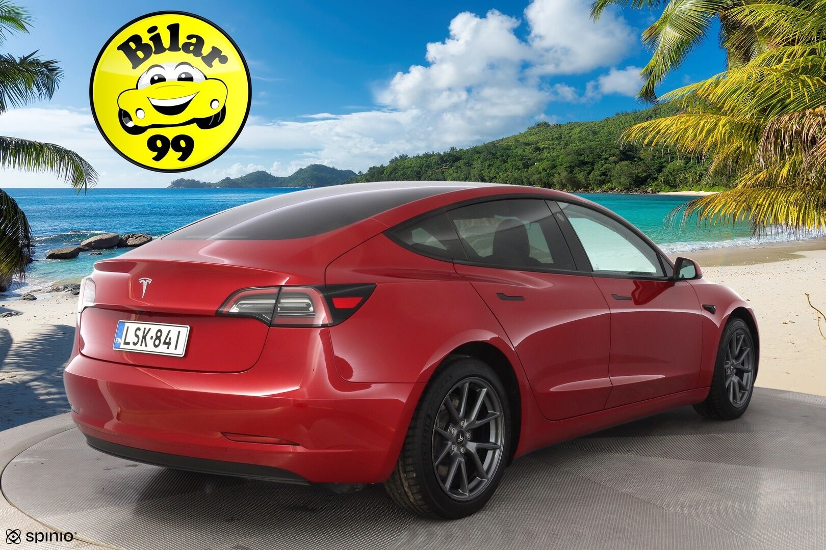 Tesla Model 3 2022 Standard Range Plus * AMD Ryzen / Lämpöpumppu / ACC / Matrix-Led / Kamera * - Kahdet vanteet / Erikoisväri / Molemmat laturit / Puhdas CarVertical