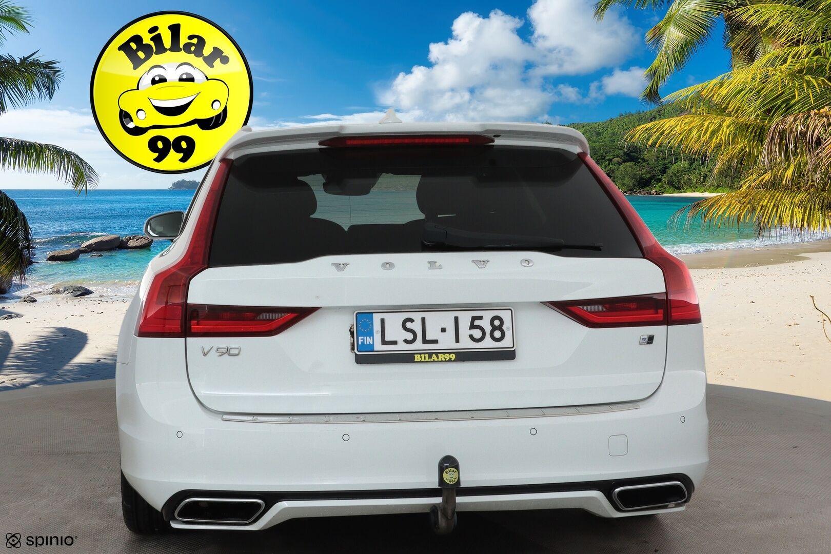 Volvo V90 2018 D3 AWD R-Design **Webasto / Koukku / Adapt.Vakkari / Full-LED / Sporttipenkki Muistilla / P.Tutkat / Navi / Keyless** - Kahdet Renkaat