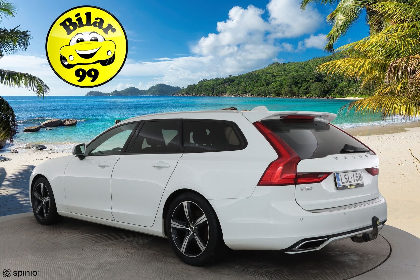 Volvo V90 2018 D3 AWD R-Design **Webasto / Koukku / Adapt.Vakkari / Full-LED / Sporttipenkki Muistilla / P.Tutkat / Navi / Keyless** - Kahdet Renkaat