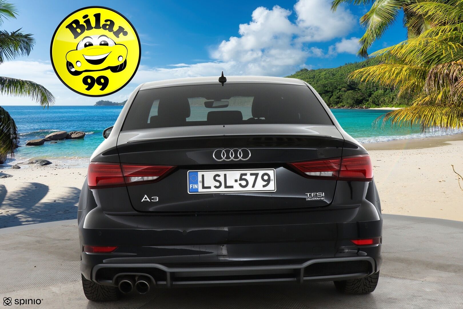 Audi A3 2018 Sedan S line Business Sport 2,0 TFSI 140 kW quattro S tronic - Todella siisti / Hyvin huollettu / Kahdet renkaat alumiinivantein