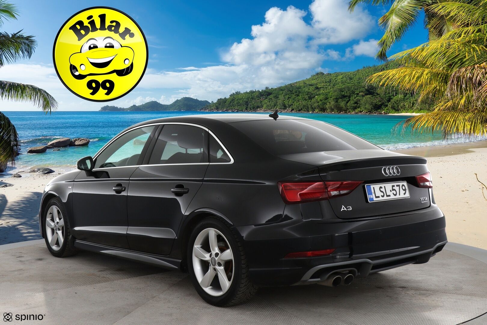 Audi A3 2018 Sedan S line Business Sport 2,0 TFSI 140 kW quattro S tronic - Todella siisti / Hyvin huollettu / Kahdet renkaat alumiinivantein