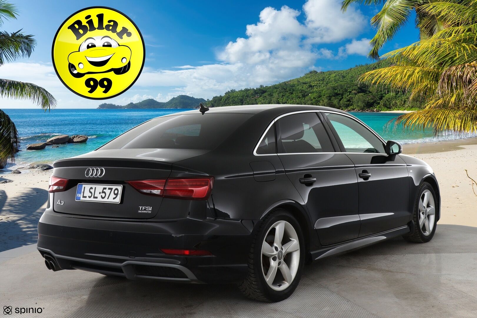 Audi A3 2018 Sedan S line Business Sport 2,0 TFSI 140 kW quattro S tronic - Todella siisti / Hyvin huollettu / Kahdet renkaat alumiinivantein