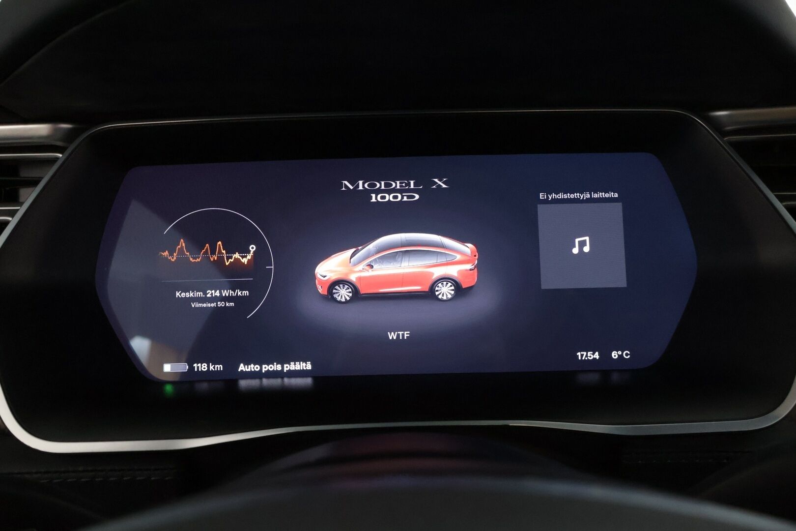 Tesla Model X 2017 100 D * Adapt. Cruise / Ilma-alusta / Mustat Nahat / P.Kamera / Kaistavahti / LED / Navi * - * 100 D malli, tilava ja näyttävällä värillä oleva yksilö! *