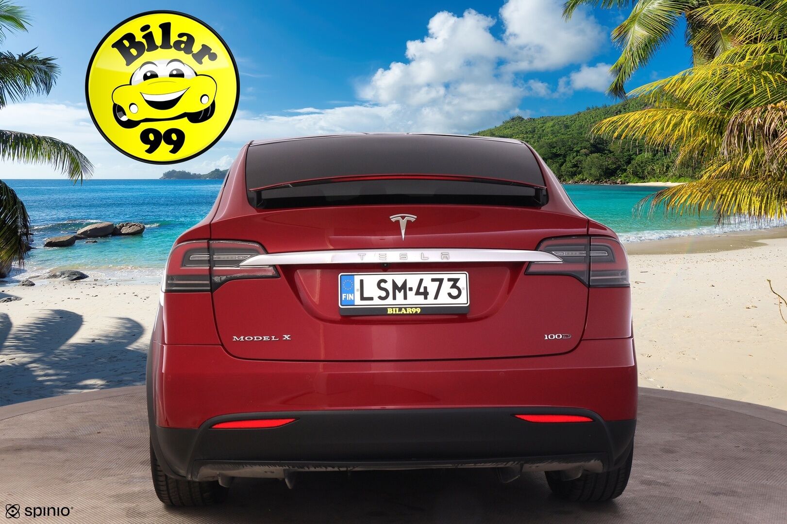 Tesla Model X 2017 100 D * Adapt. Cruise / Ilma-alusta / PTC / P.Kamera / Kaistavahti / LED / Navi * - * 100 D malli, tilava ja näyttävällä värillä oleva yksilö! *