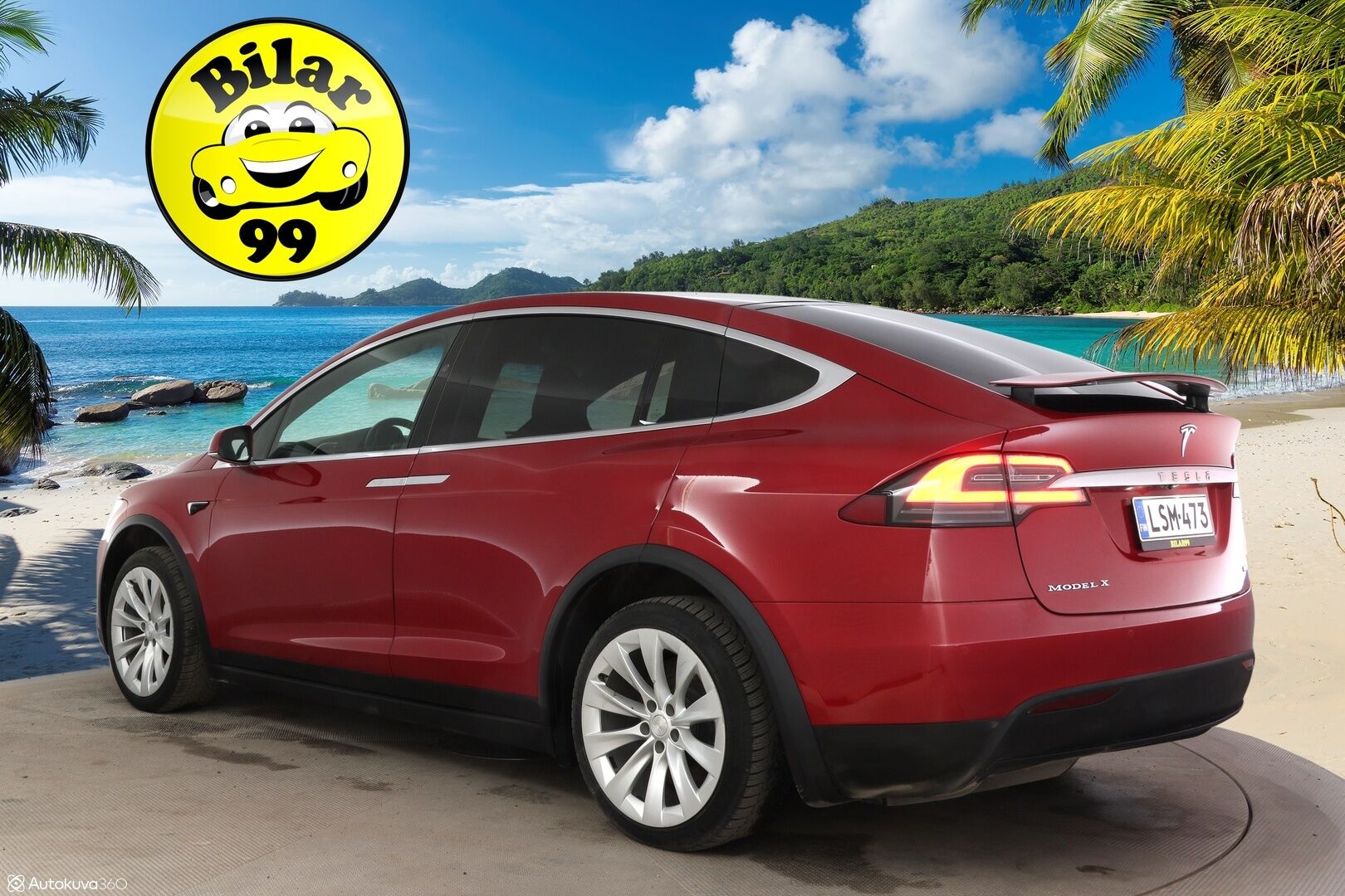 Tesla Model X 2017 100 D * Adapt. Cruise / Ilma-alusta / Mustat Nahat / P.Kamera / Kaistavahti / LED / Navi * - 3,99% KORKOTARJOUS TÄHÄN AUTOON 21.9. ASTI - * 100 D malli, tilava ja näyttävällä värillä oleva yksilö! *