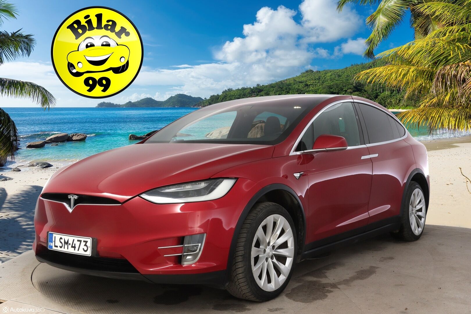 Tesla Model X 2017 100 D * Adapt. Cruise / Ilma-alusta / Mustat Nahat / P.Kamera / Kaistavahti / LED / Navi * - 3,99% KORKOTARJOUS TÄHÄN AUTOON 21.9. ASTI - * 100 D malli, tilava ja näyttävällä värillä oleva yksilö! *