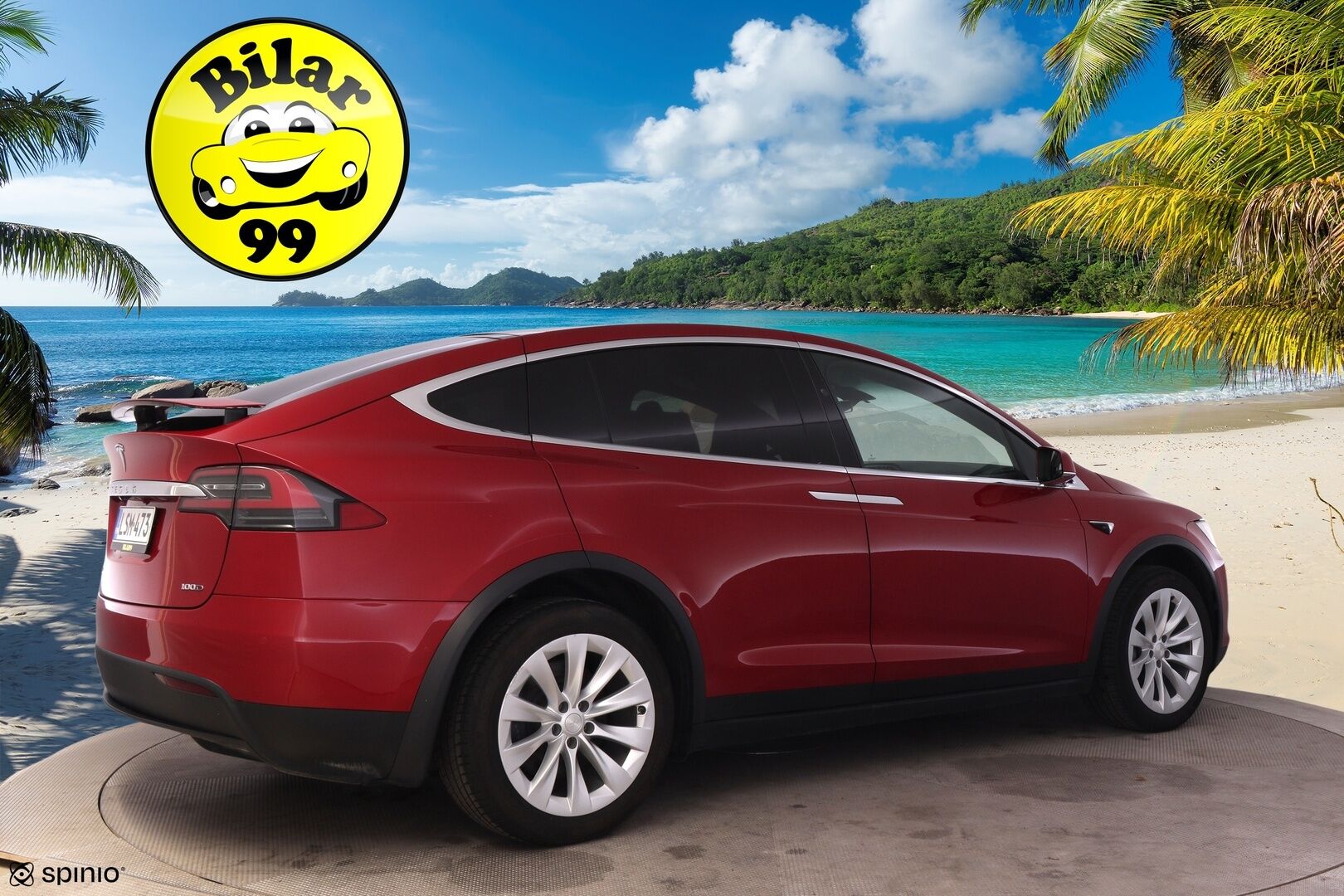 Tesla Model X 2017 100 D * Adapt. Cruise / Ilma-alusta / PTC / P.Kamera / Kaistavahti / LED / Navi * - * 100 D malli, tilava ja näyttävällä värillä oleva yksilö! *