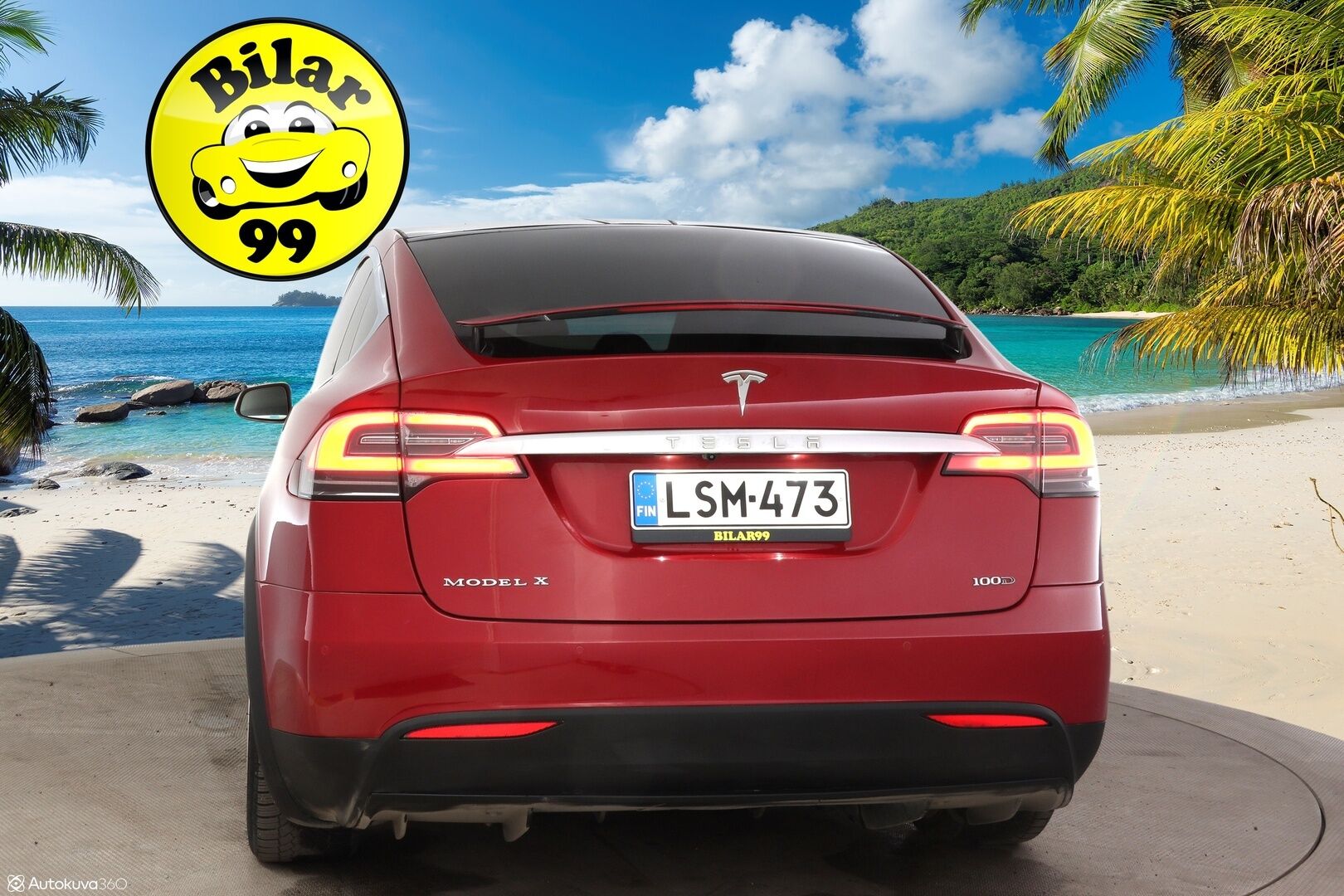 Tesla Model X 2017 100 D * Adapt. Cruise / Ilma-alusta / Mustat Nahat / P.Kamera / Kaistavahti / LED / Navi * - 3,99% KORKOTARJOUS TÄHÄN AUTOON 21.9. ASTI - * 100 D malli, tilava ja näyttävällä värillä oleva yksilö! *
