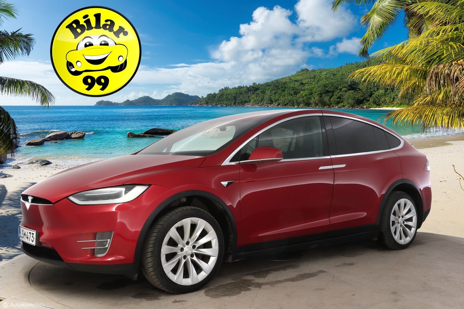 Tesla Model X 2017 100 D * Adapt. Cruise / Ilma-alusta / Mustat Nahat / P.Kamera / Kaistavahti / LED / Navi * - 3,99% KORKOTARJOUS TÄHÄN AUTOON 21.9. ASTI - * 100 D malli, tilava ja näyttävällä värillä oleva yksilö! *