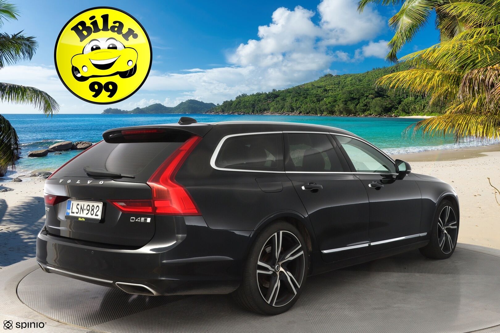 Volvo V90 2017 D4 AWD Inscription aut. *Polestar / HUD / ACC / 360° / Webasto / Muistipenkki / Keyless / Koukku* - Polestar / Kahdet OEM vanteet / Huippuvarusteet / Viimeisin huolto 241tkm